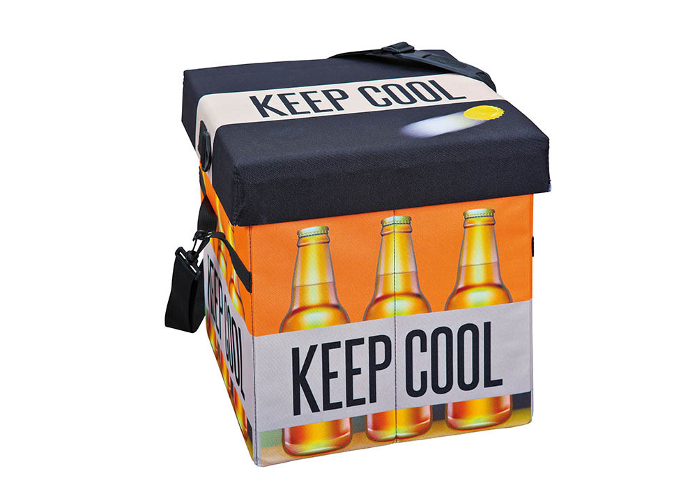Faltkiste FANBOX II - schwarz-orange - Kühlfunktion