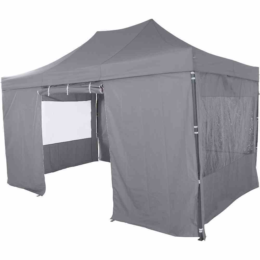 Faltpavillon ALLROUNDER - grau - rechteckig - 300x450cm