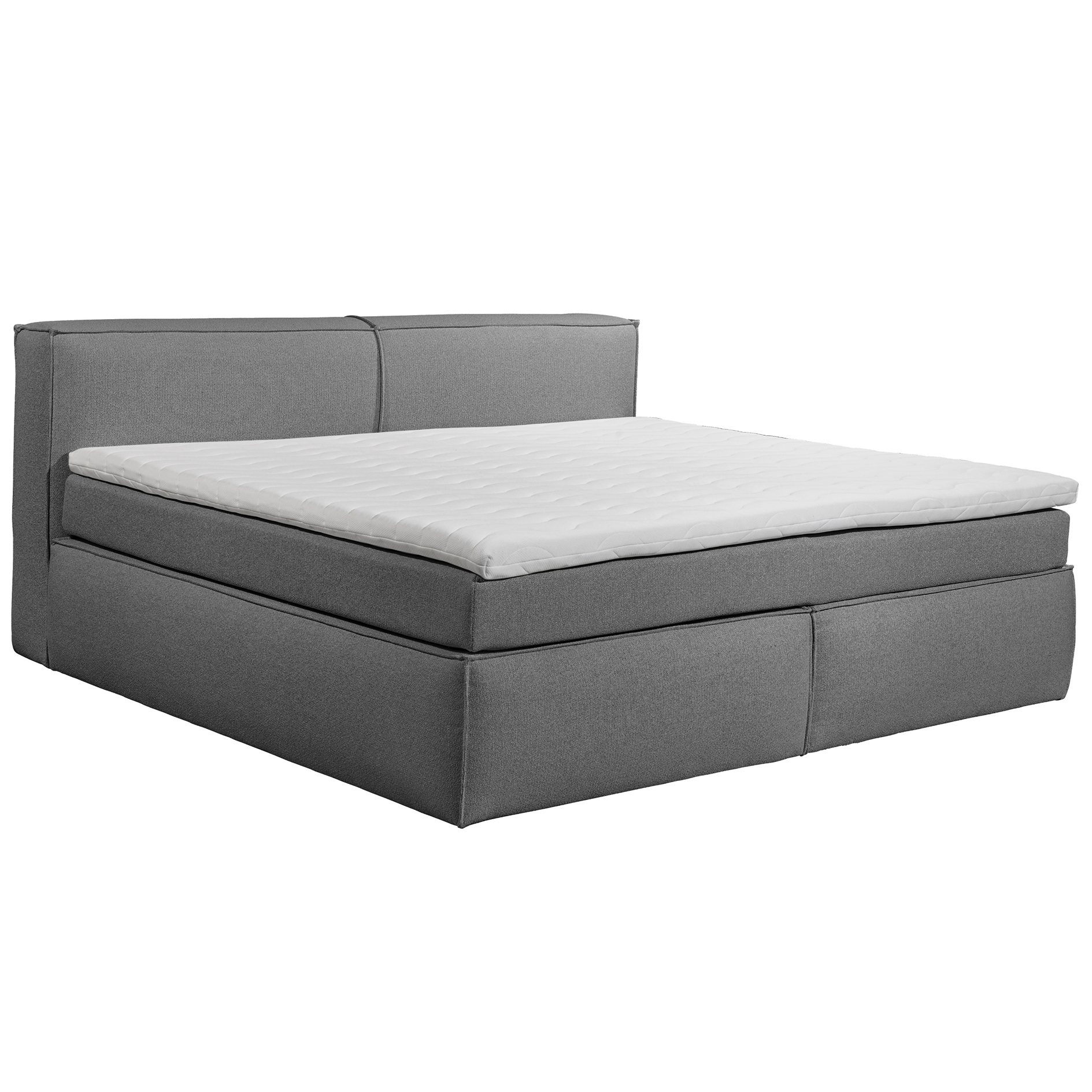 Familien-Boxspringbett - dark grey - H3/H4 - 240x200 cm