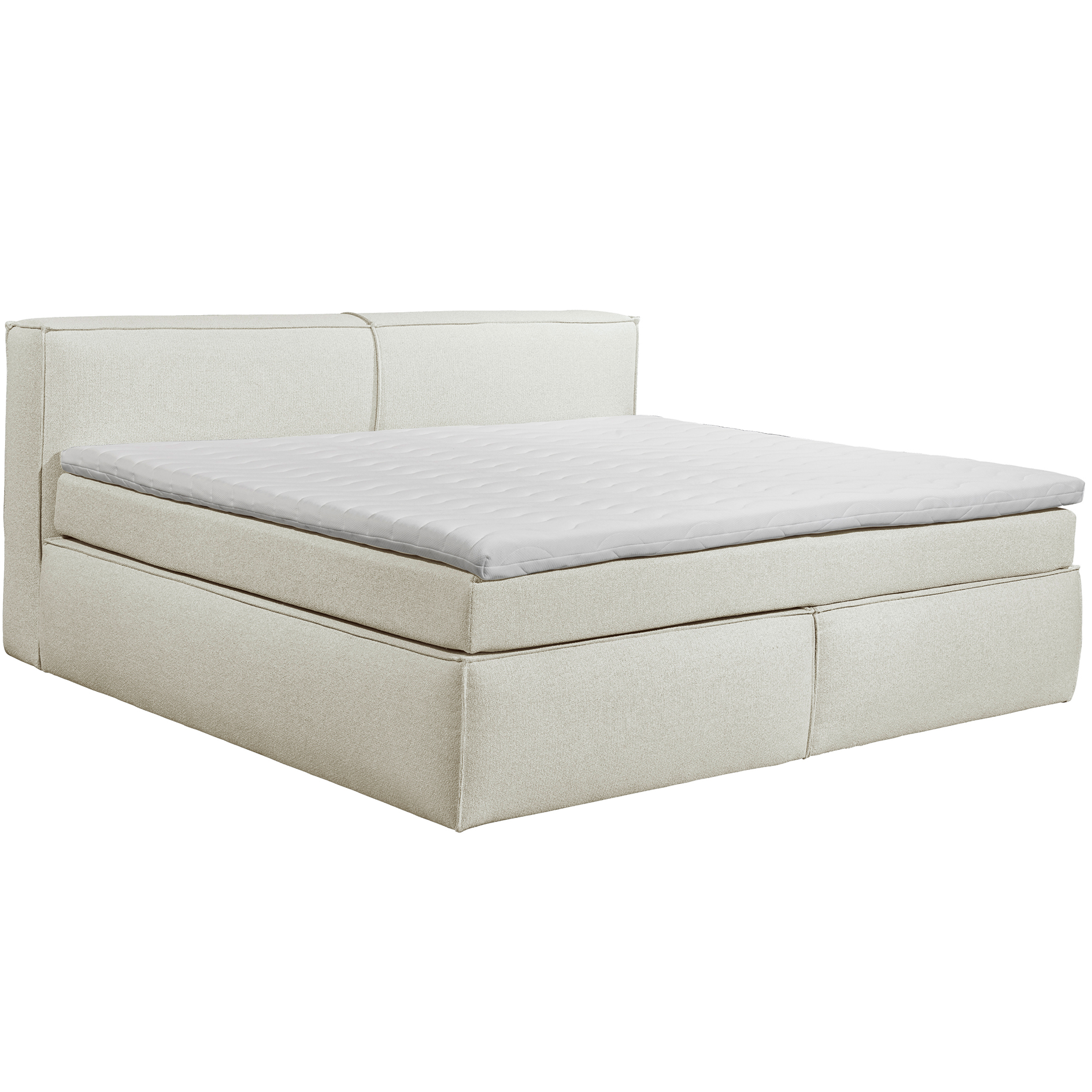 Familien-Boxspringbett - ivory - H3/H4 - 240x200 cm