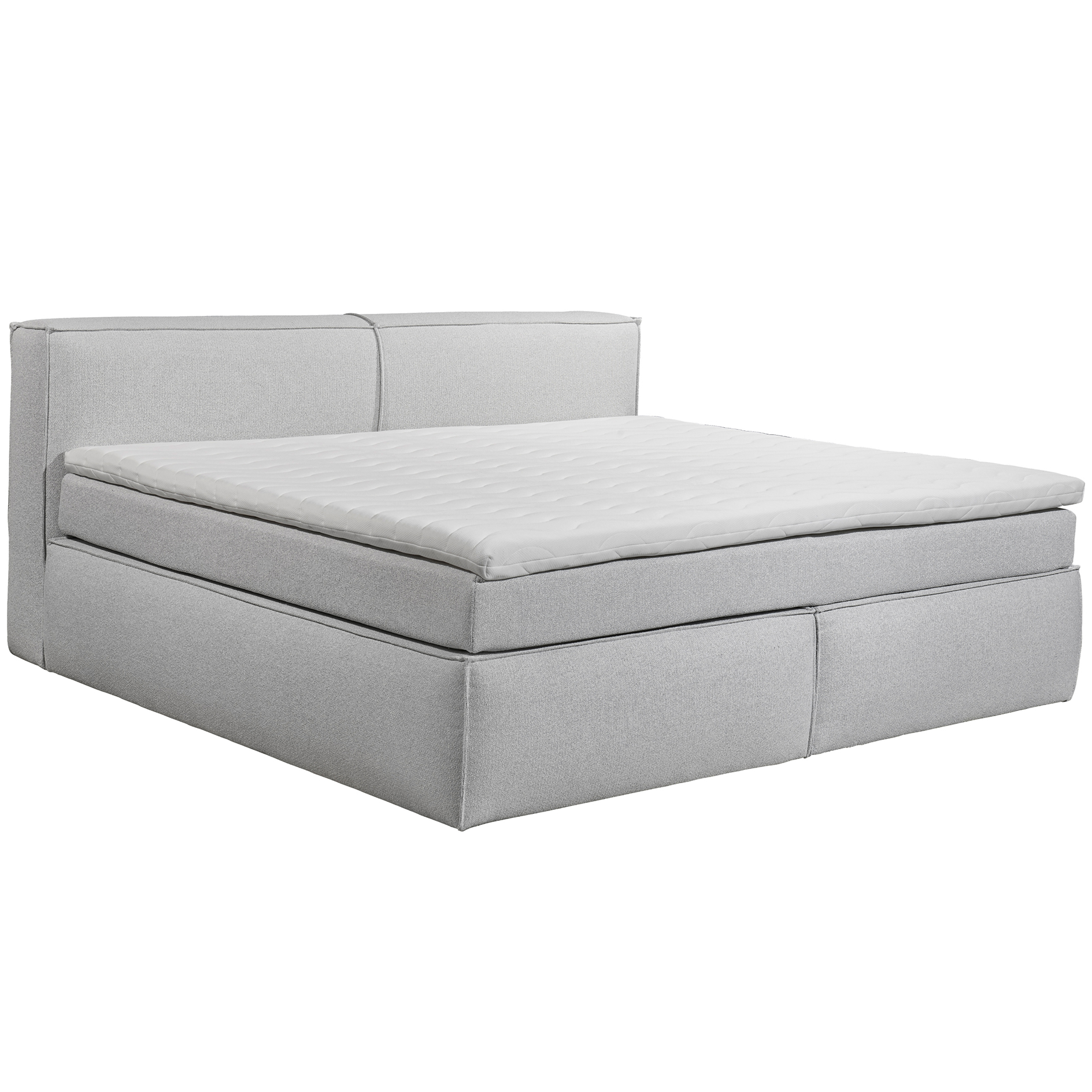 Familien-Boxspringbett - silver - H3/H4 - 240x200 cm