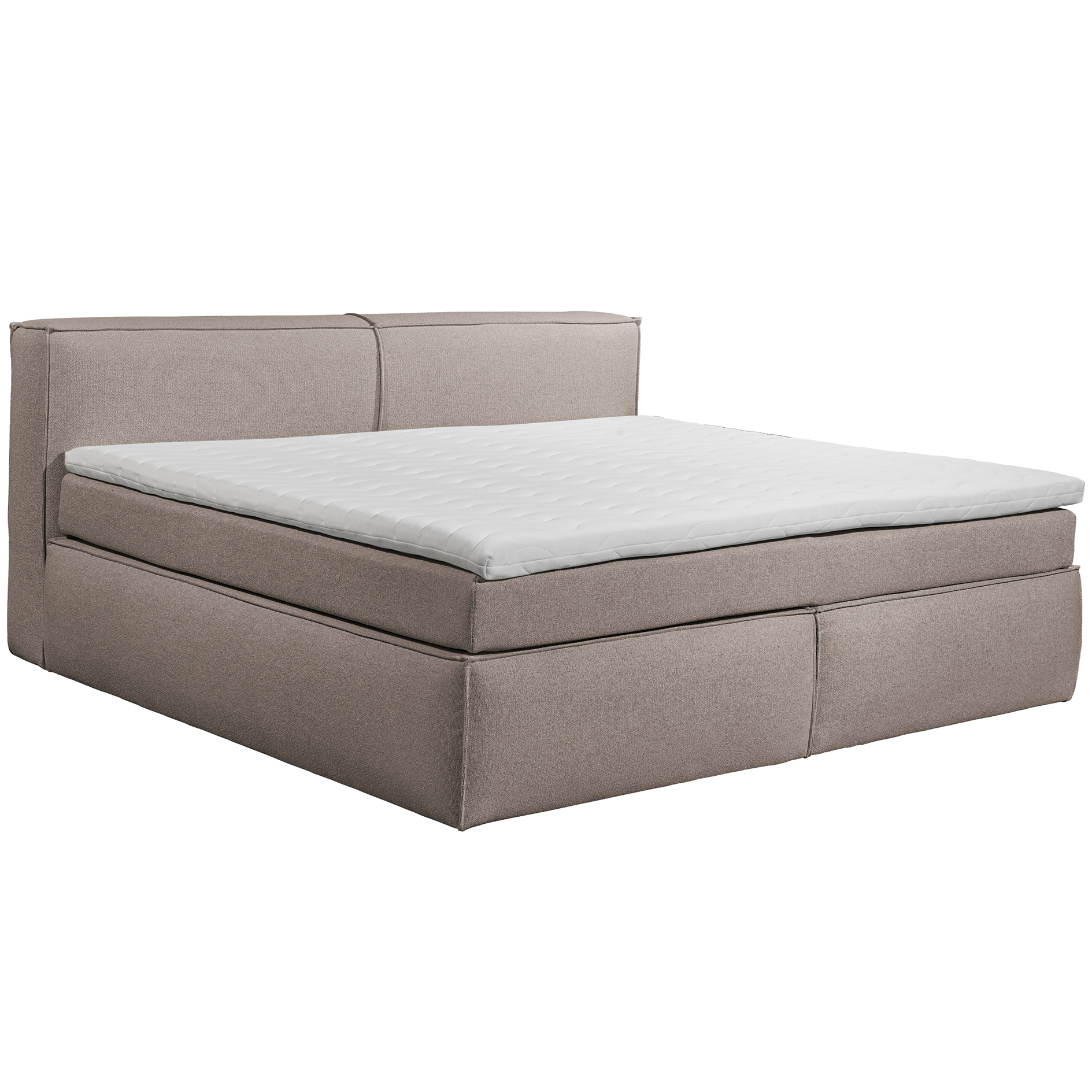 Familien-Boxspringbett - stone - H3/H4 - 240x200 cm