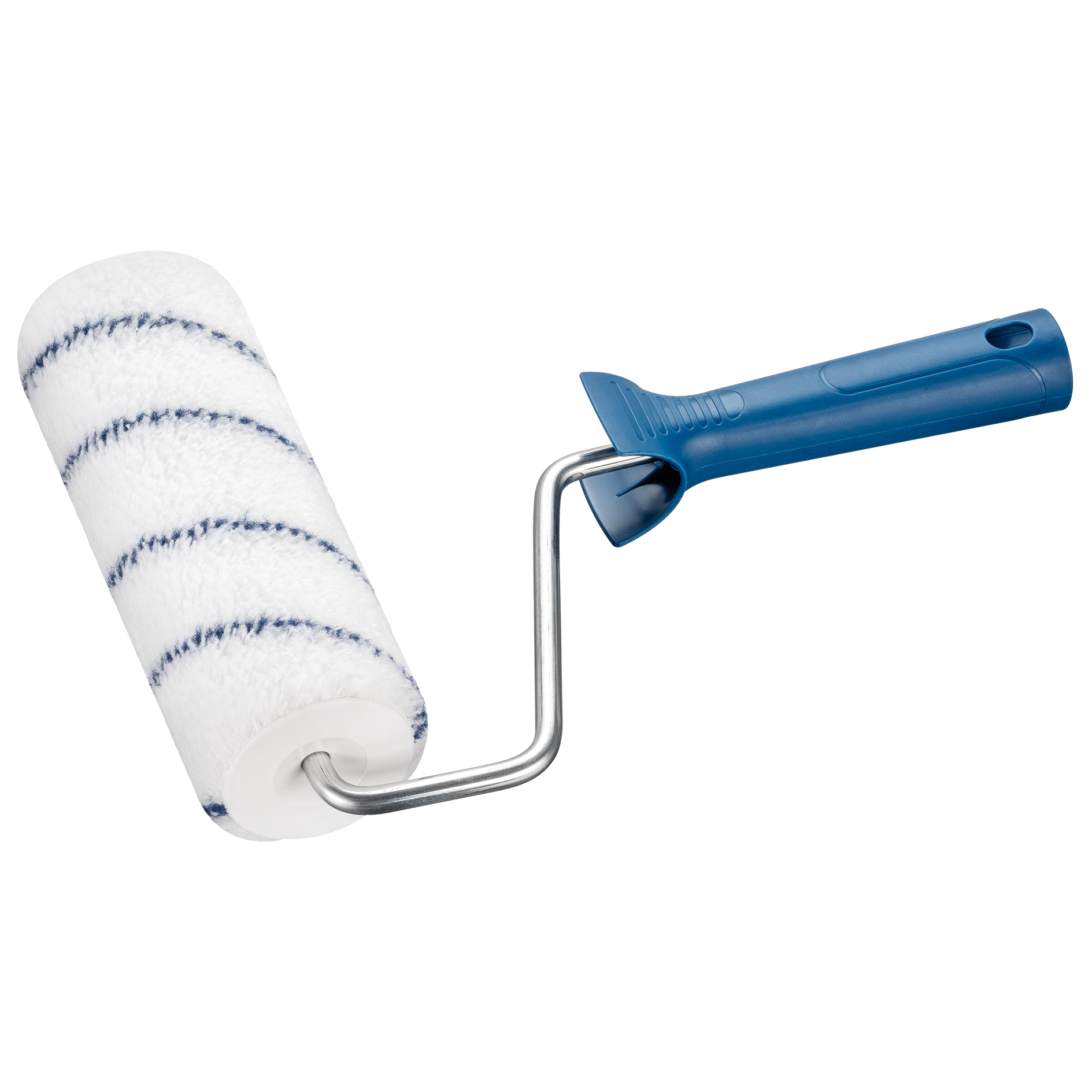 Farb-Roller - blau-weiß - Microfaser - 18 cm