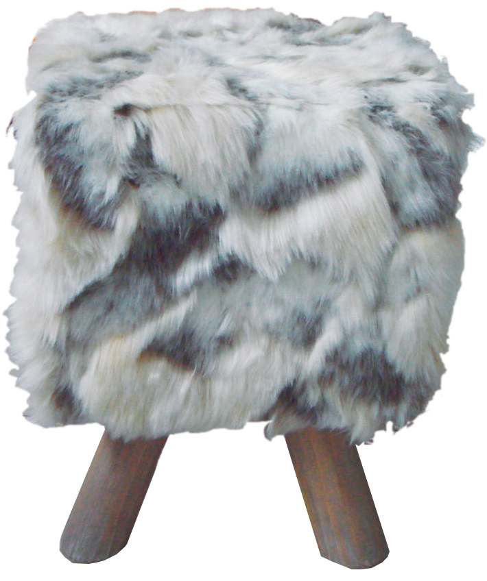 Fellhocker - naturfarbend-braun - 33 cm