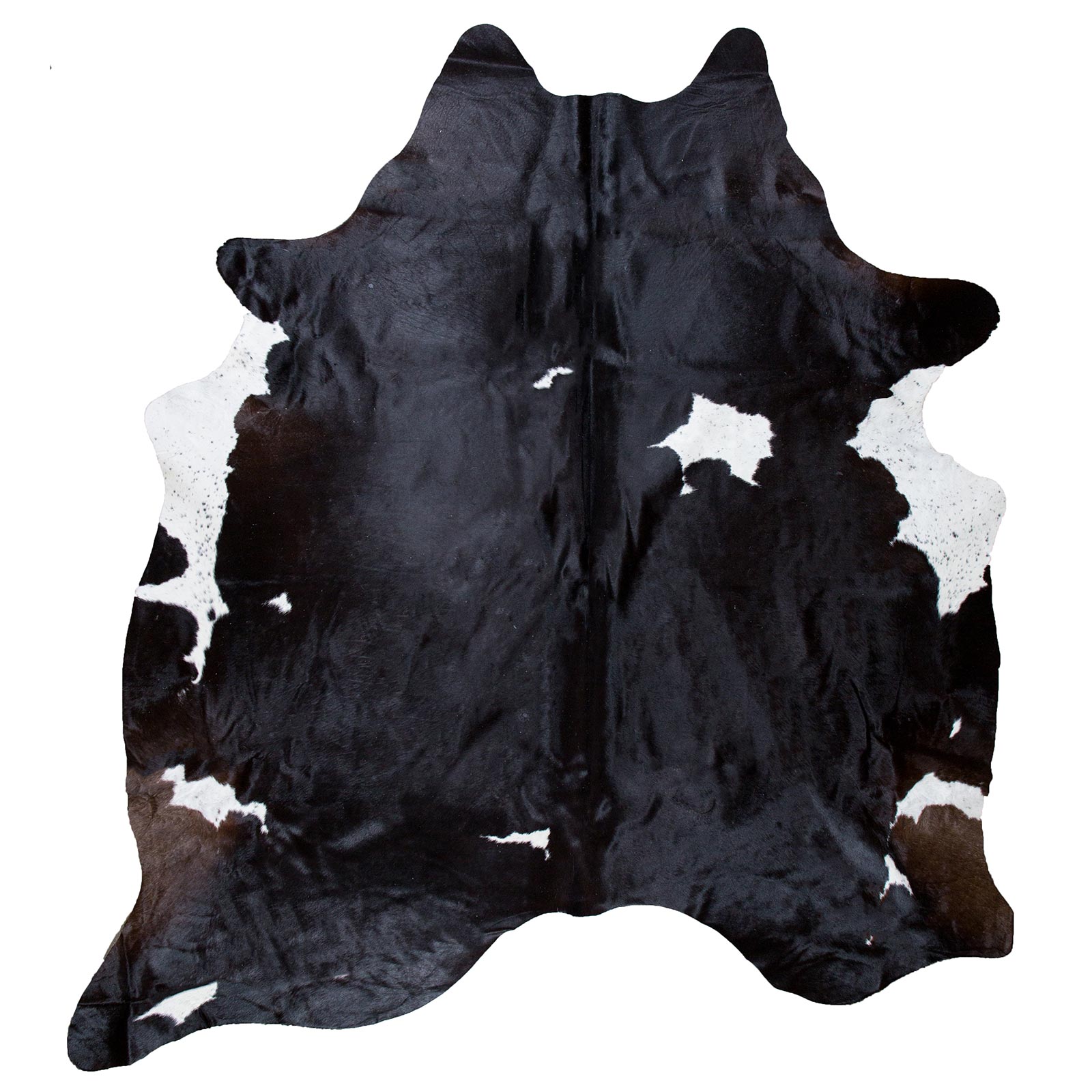 Fellteppich - schwarz gemustert - 2-3 qm