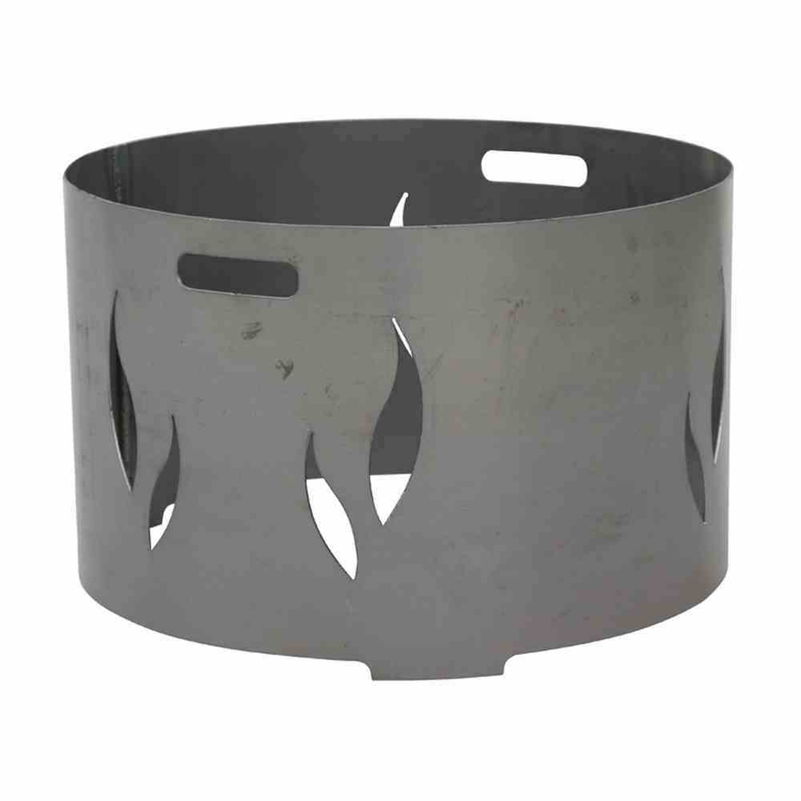 Feuerschalenaufsatz - silber-anthrazit - Stahl - 53 cm