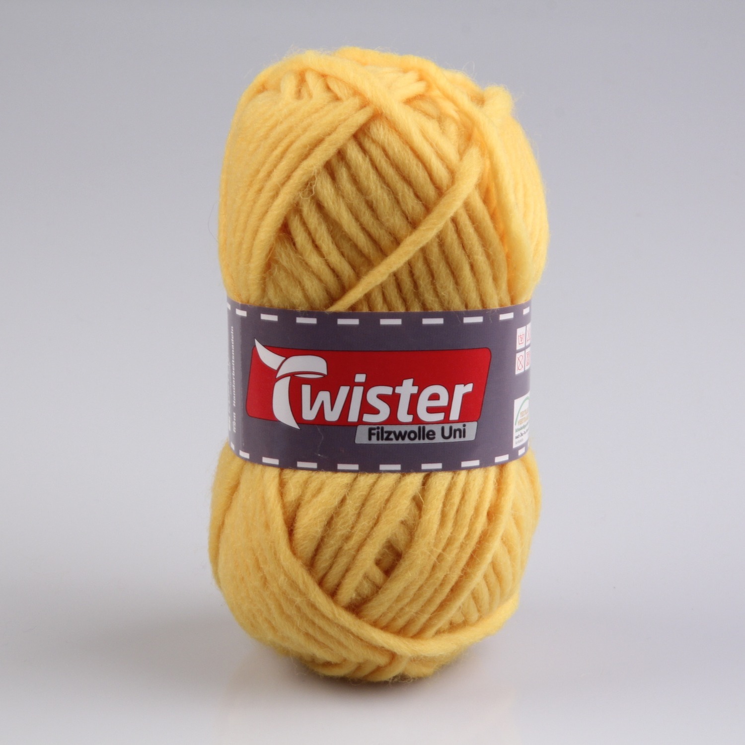 Filzwolle TWISTER - gelb - 50 g