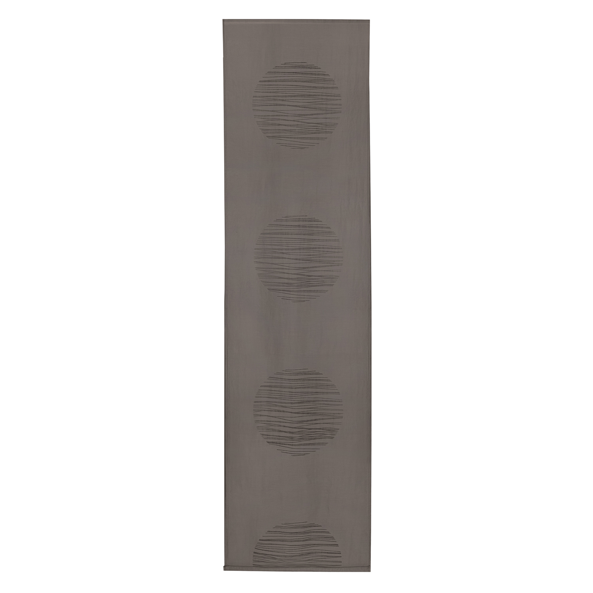Flächenvorhang - braun - Kreise - 60x245 cm
