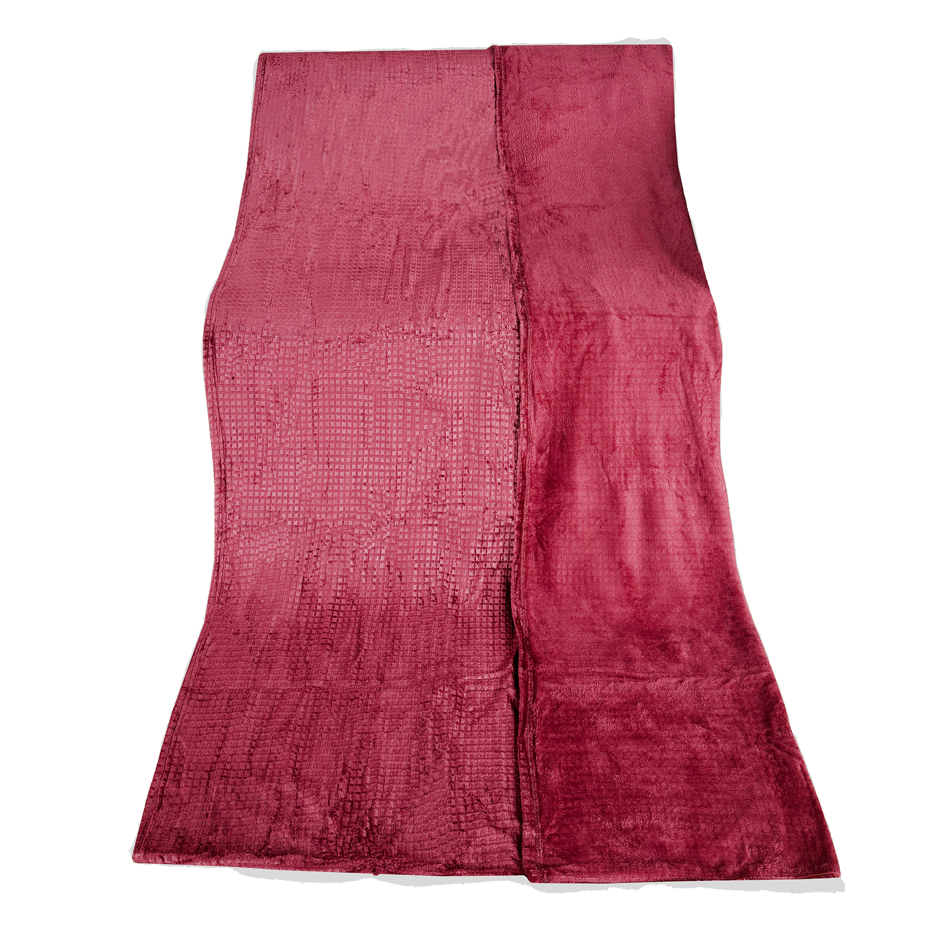 Flanell-Decke - bordeaux - 140x200 cm
