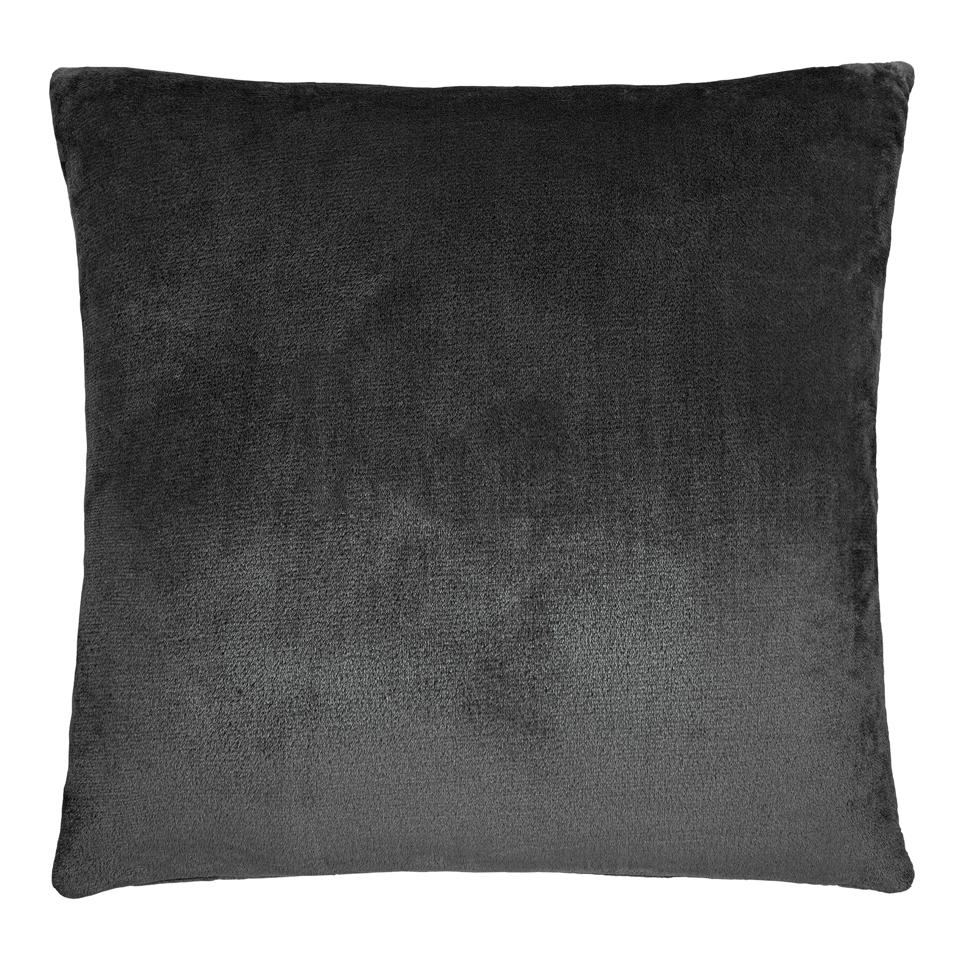 Flanellkissen - anthrazit - 60x60 cm