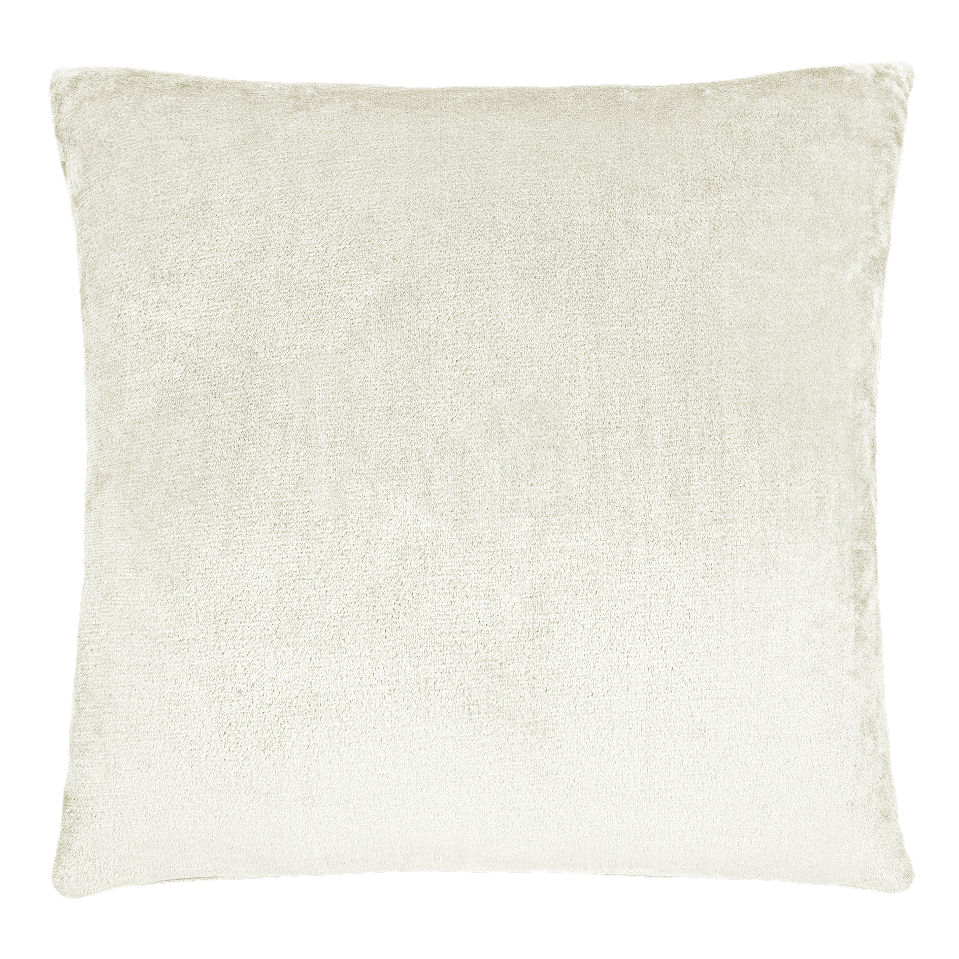 Flanellkissen - wollweiß - 60x60 cm