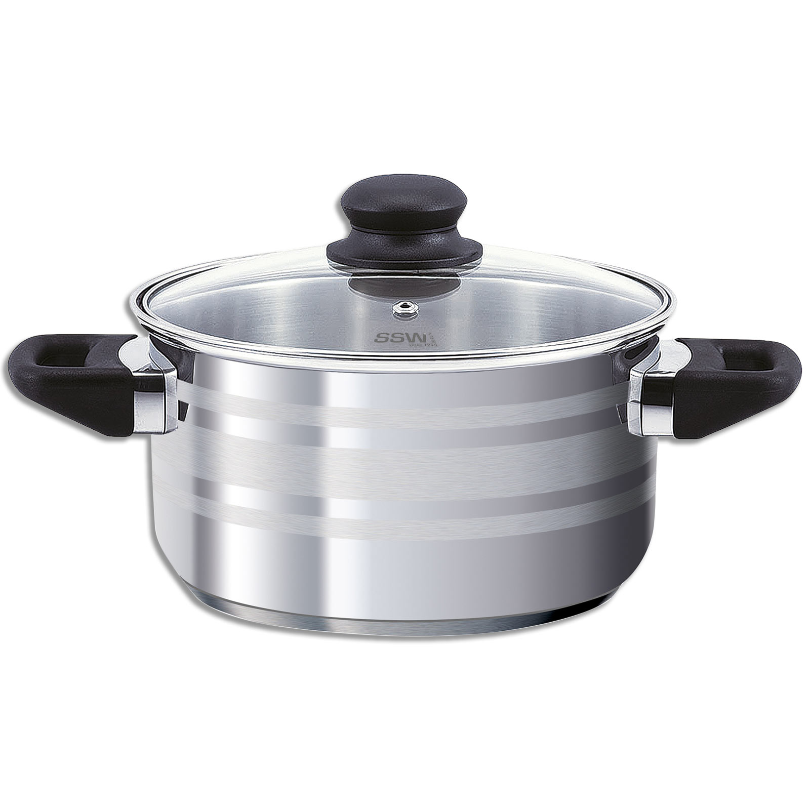 Fleischtopf - Edelstahl - 3,6 Liter - Ø 20 cm