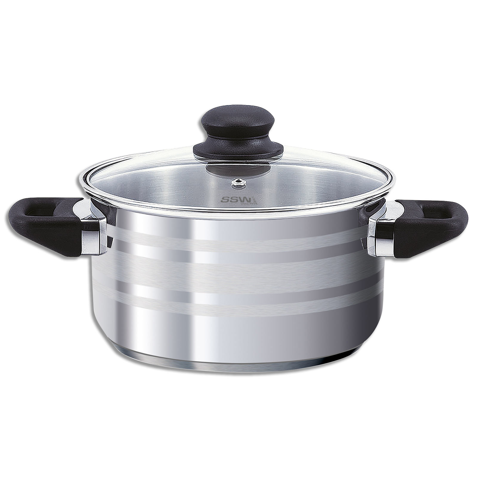 Fleischtopf - Edelstahl - 6,1 Liter - Ø 24 cm