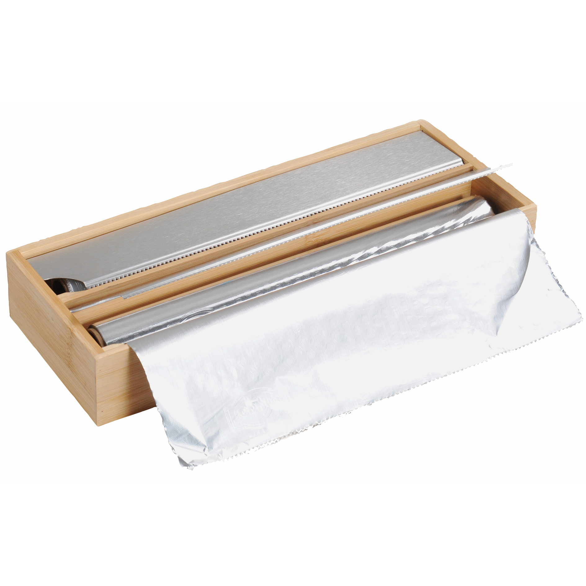 Folienspender - braun-silber - Bambus | Online bei ROLLER kaufen
