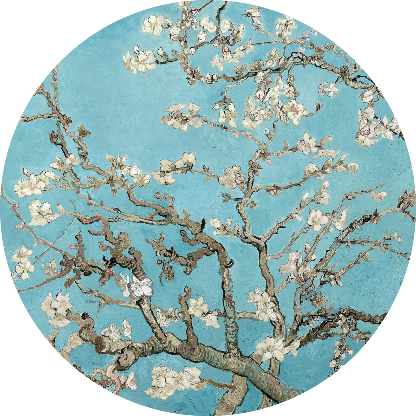 Fototapete DESIGNWALLS 2.0 - blau-grau - Kirschblüte - 1,4 Meter