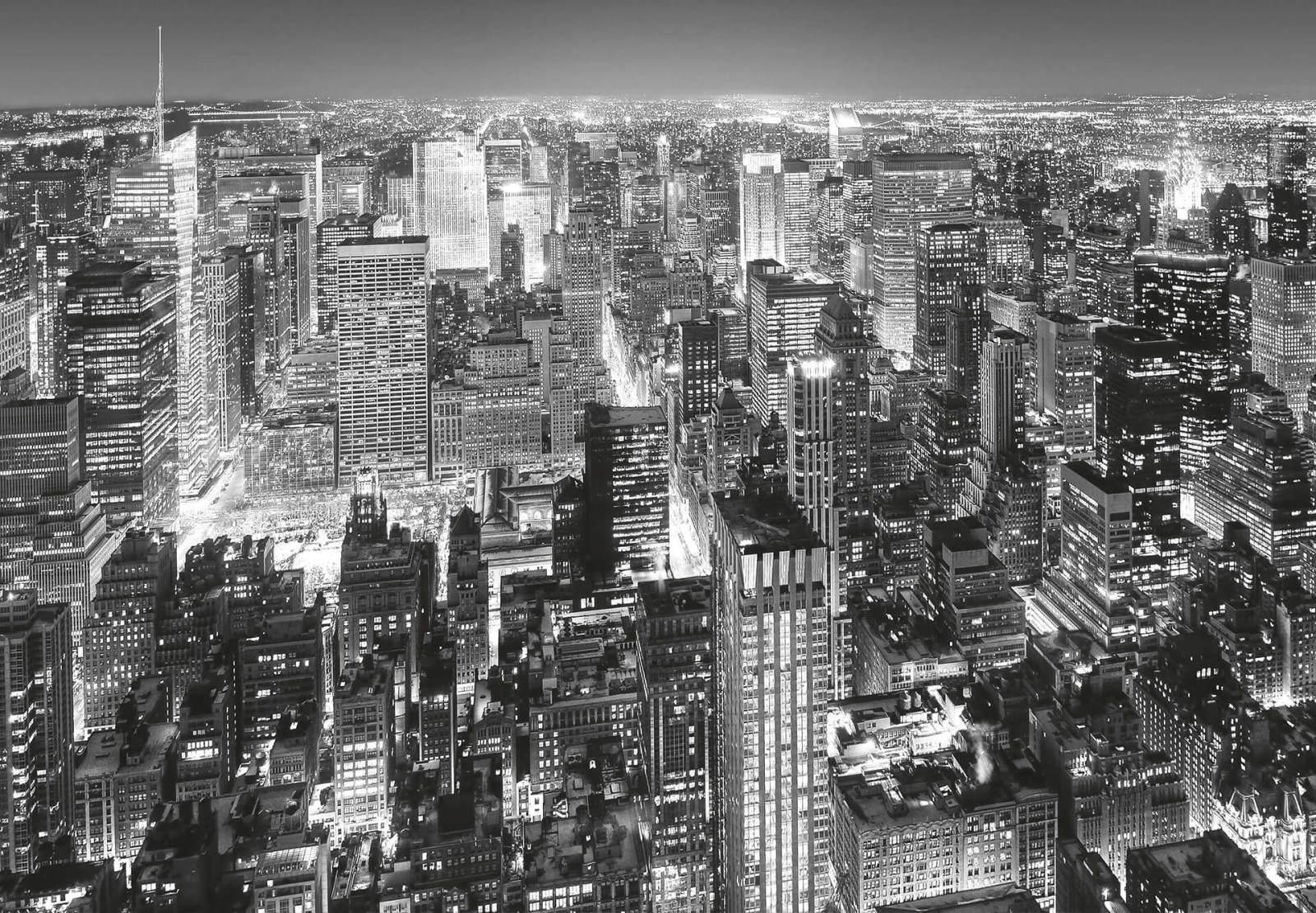 Fototapete DESIGNWALLS 2.0 - New-York - schwarz-weiß - 2,5 Meter