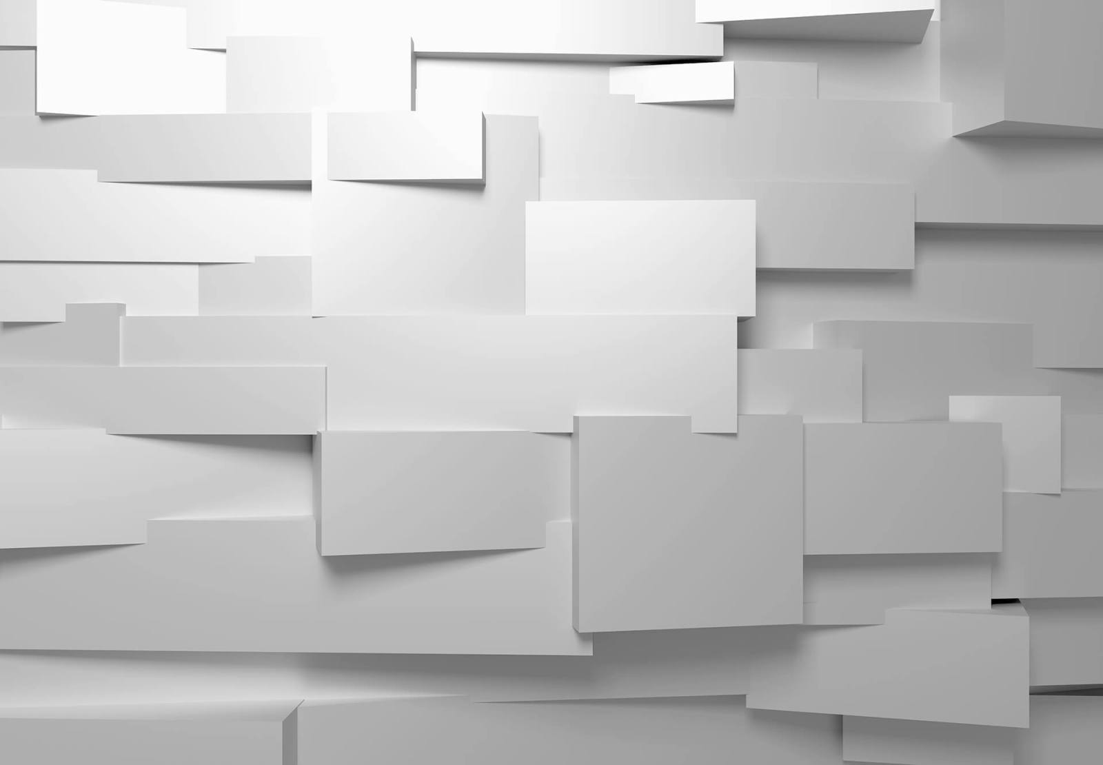 Fototapete DESIGNWALLS 2.0 - weiß-grau - 3D-Art - 2,5 Meter