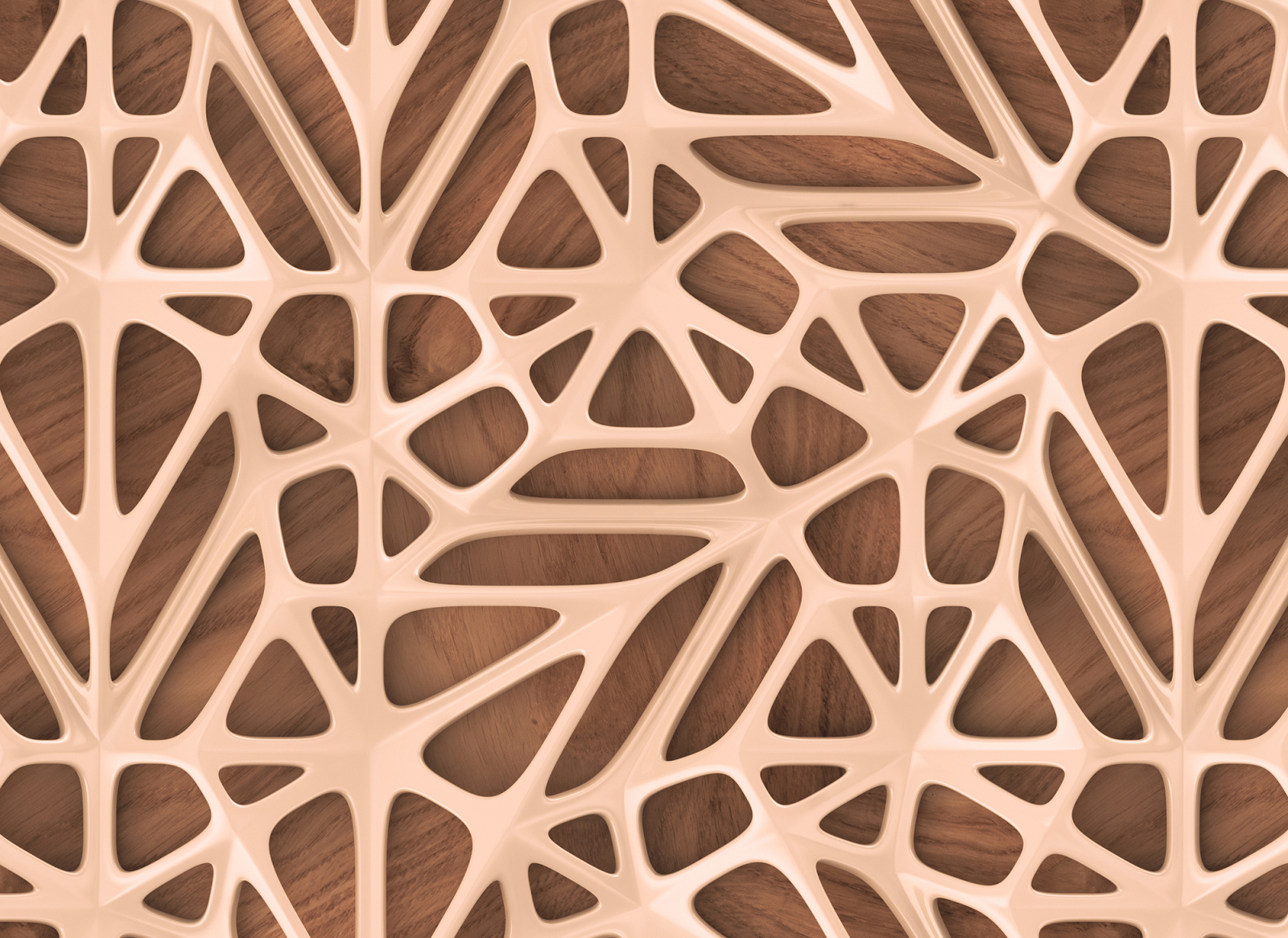 Fototapete DESIGNWALLS - beige-braun - 3D-Art - 2,55 Meter