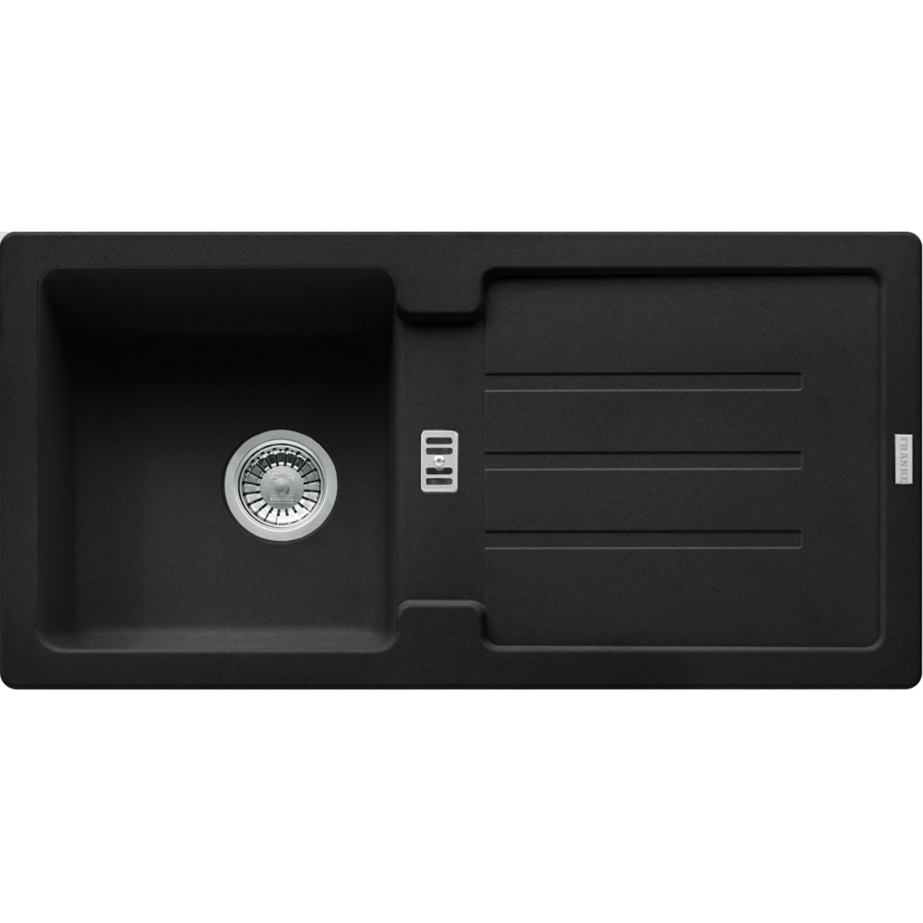 FRANKE Einbauspüle STRATA STG 614-86 - black matt - 86 cm