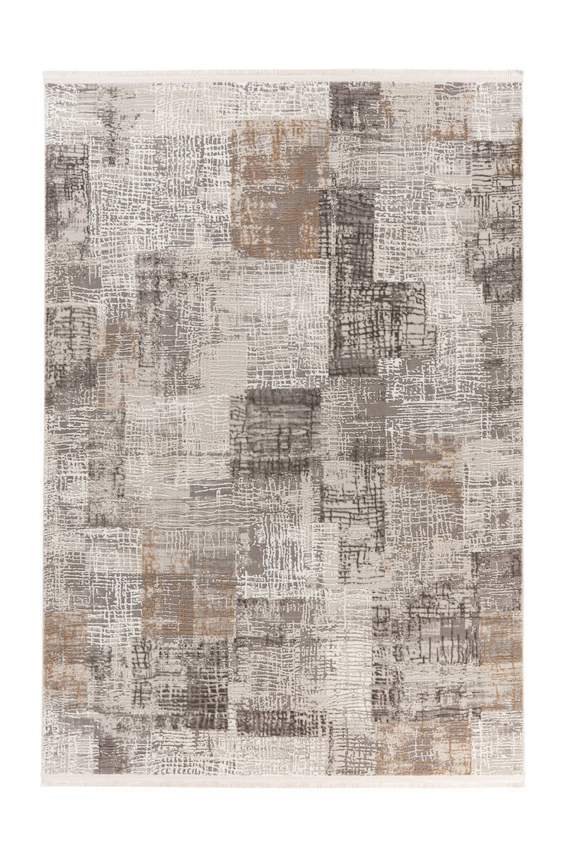 Fransenteppich AKROPOLIS 425 - grau-silber - 80x150 cm