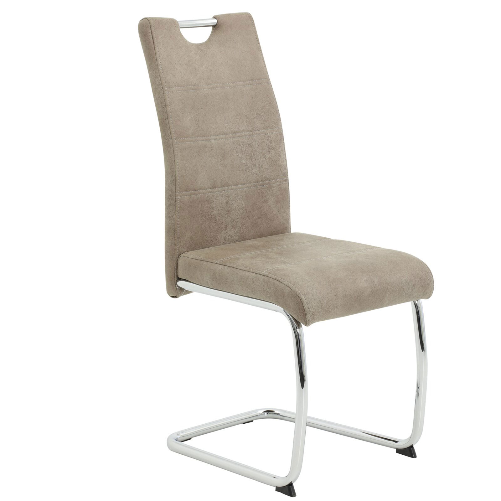 Freischwinger - Vintage beige - Microfaser