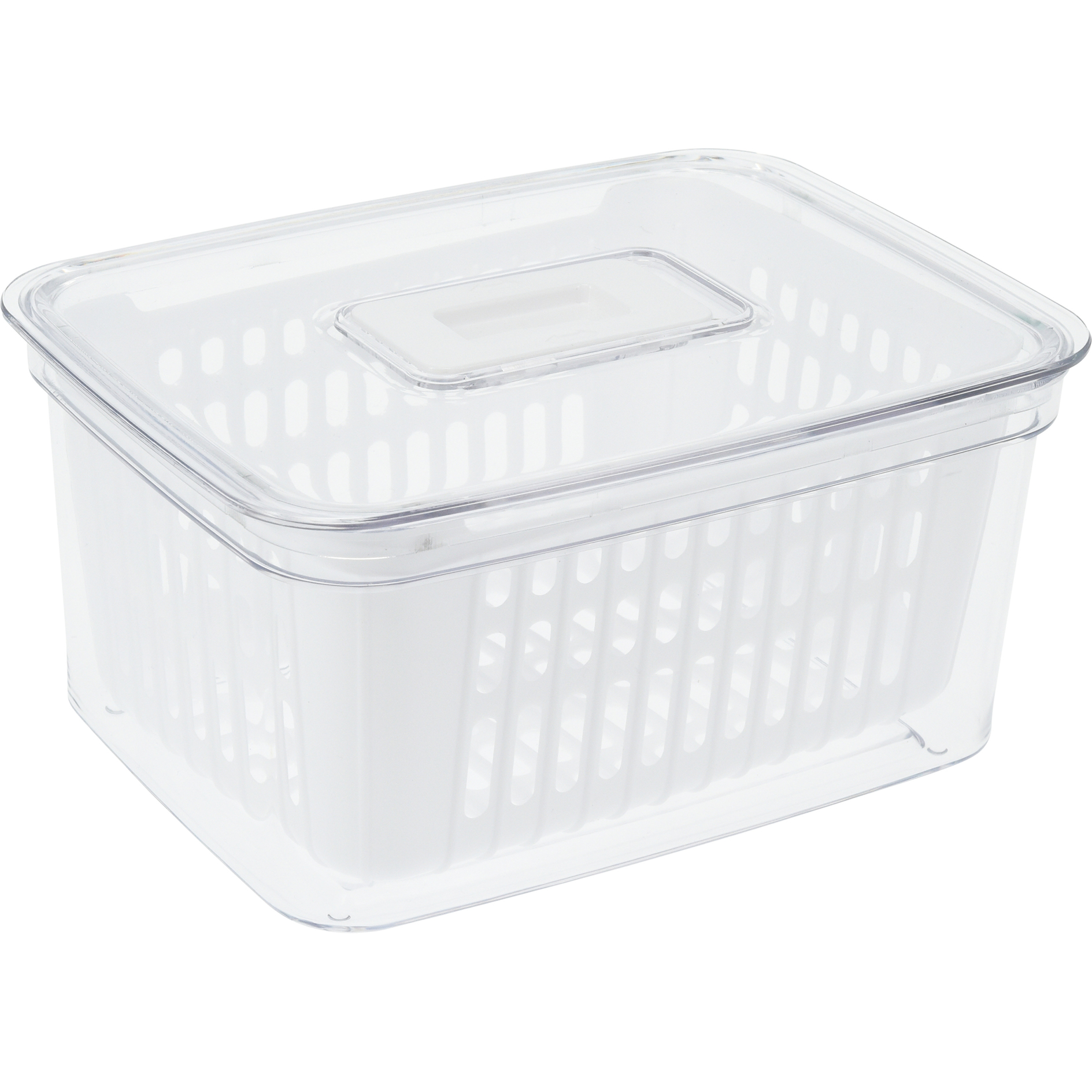 Frischhaltebox - transparent-weiß - 1,6 Liter