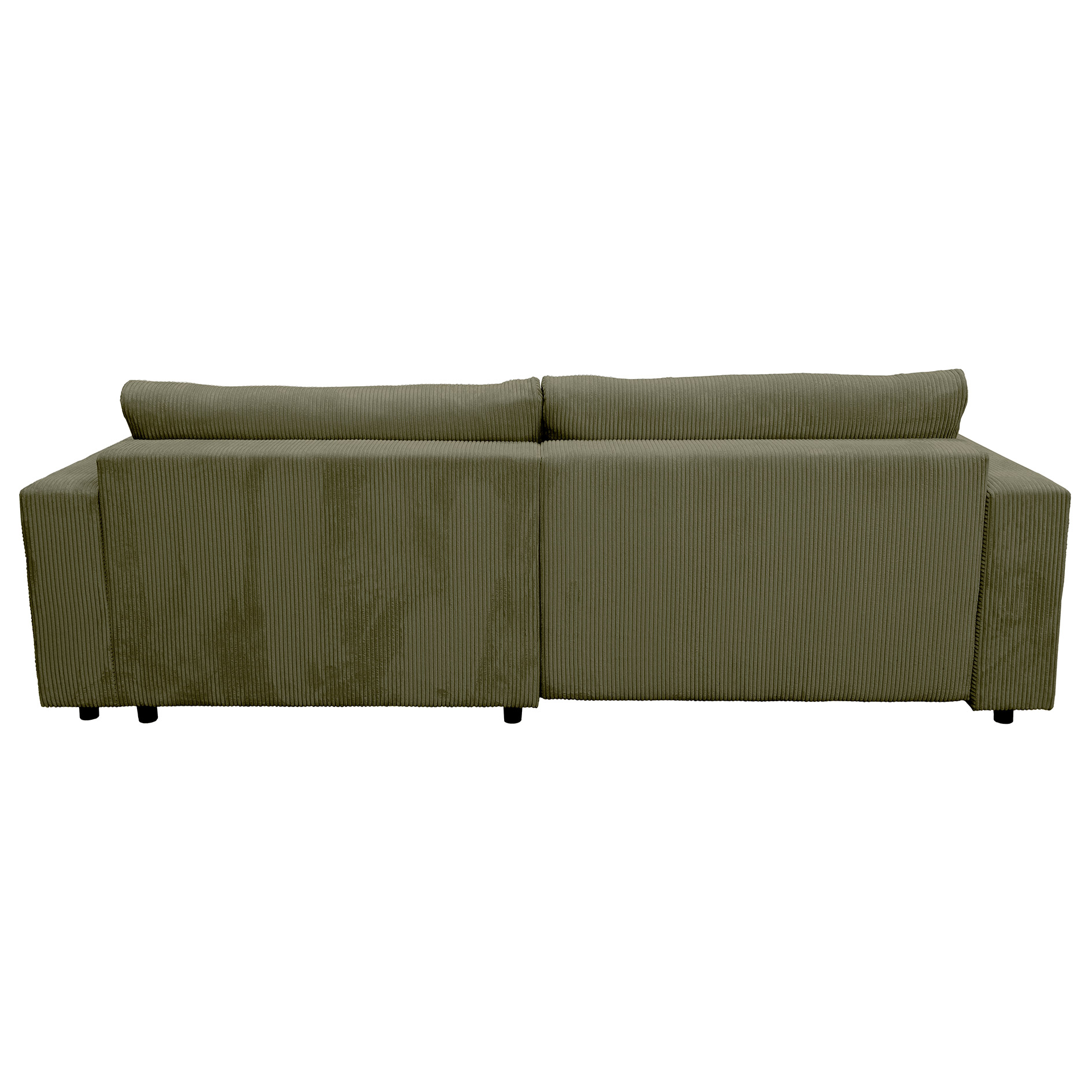 Funktionsecke - olive - Boxspringfederung - Dauerschläfer mit Staukasten