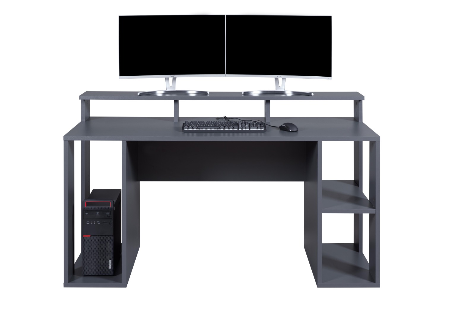 Gamer-Schreibtisch MATCHPOINT - anthrazit - 160 cm