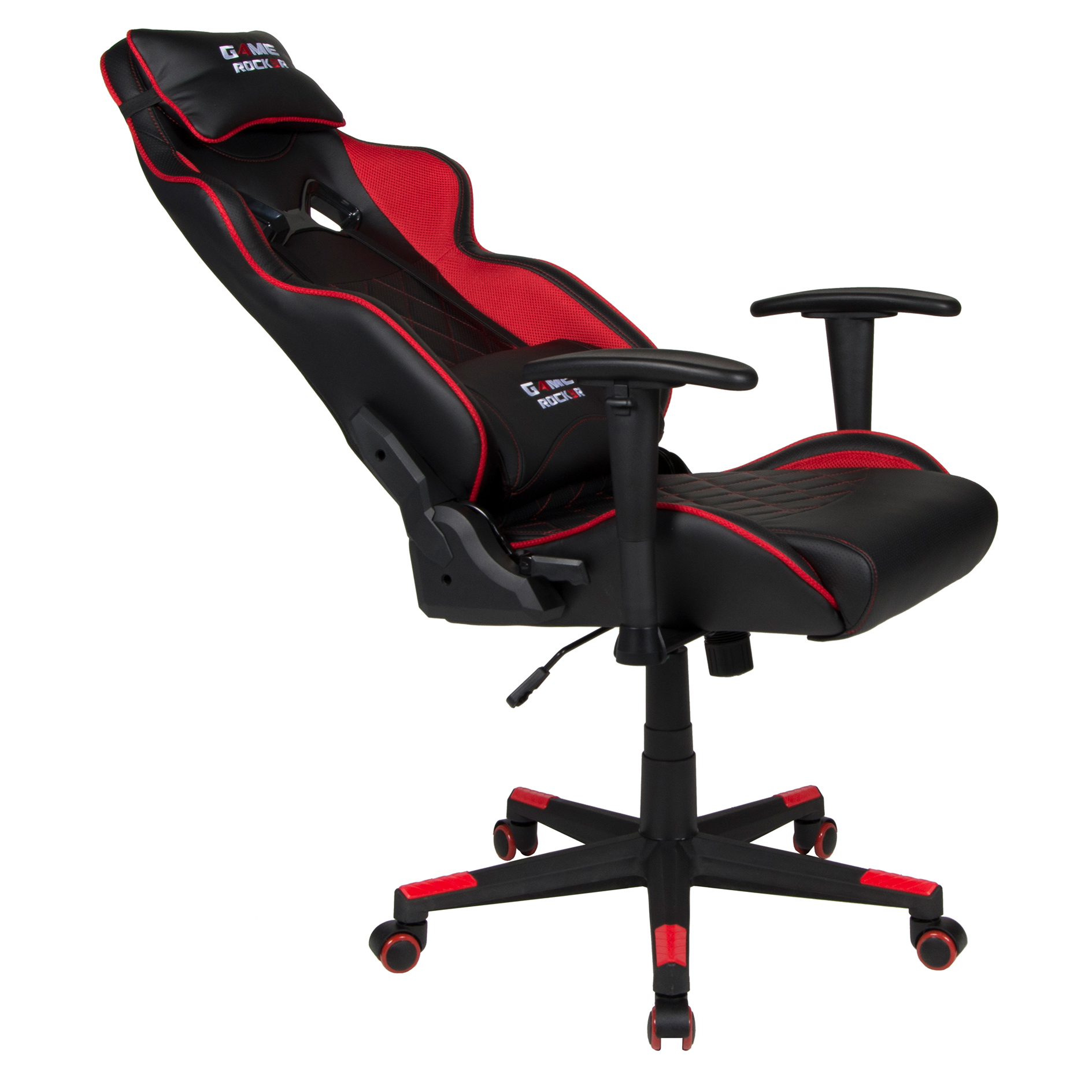 Gaming-Stuhl GAME-ROCKER G-20 - schwarz-rot - Lederoptik