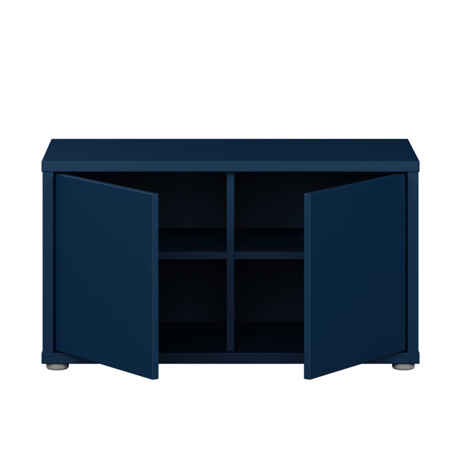 Garderobenbank - nachtblau - 2 Türen - 75 cm