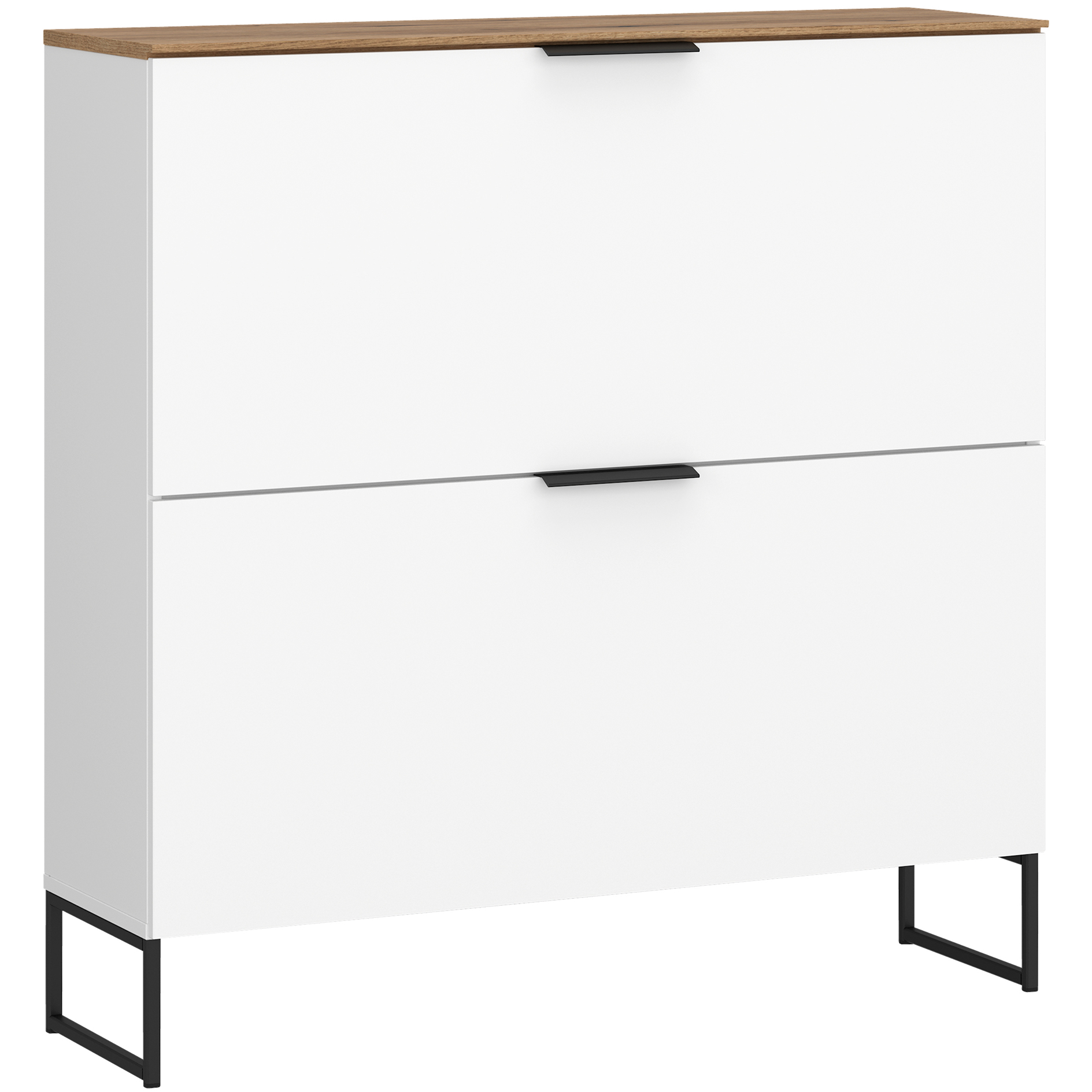 Garderobenkommode - alpinweiß - Coast Evoke Eiche - 100 cm breit
