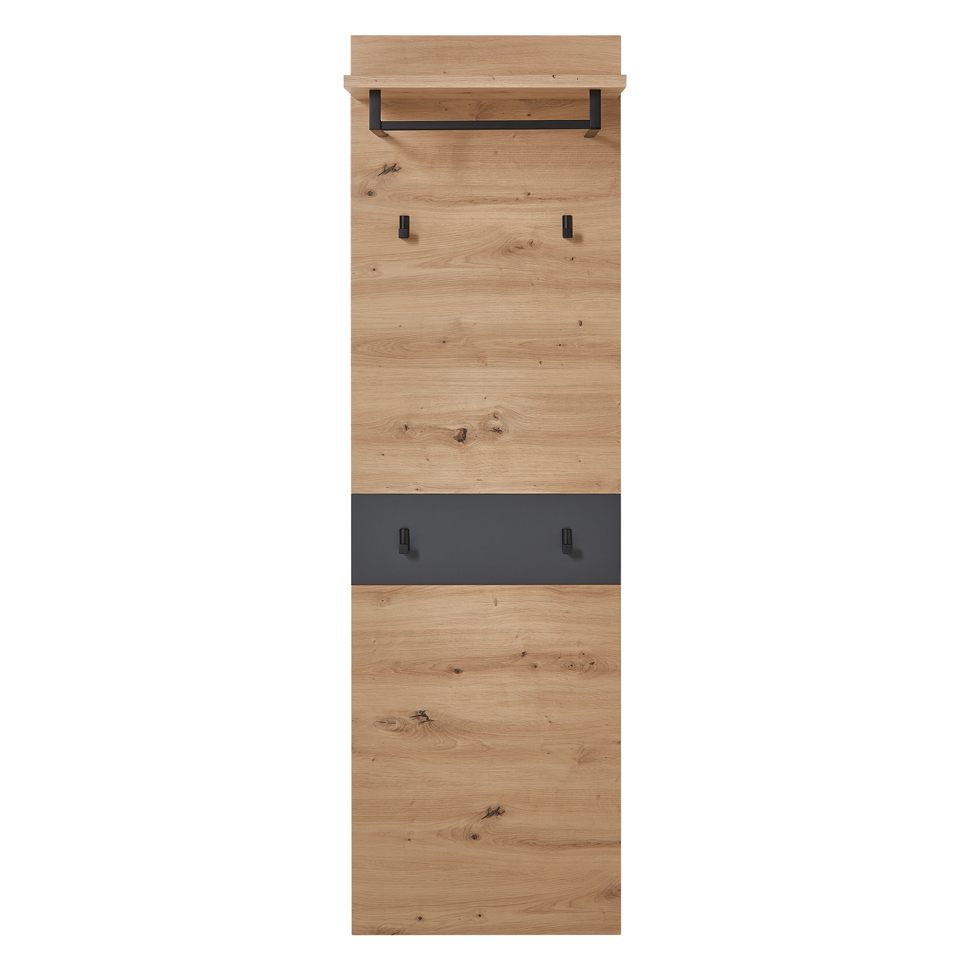 Garderobenpaneel - Artisan Eiche - graphit - 170 cm