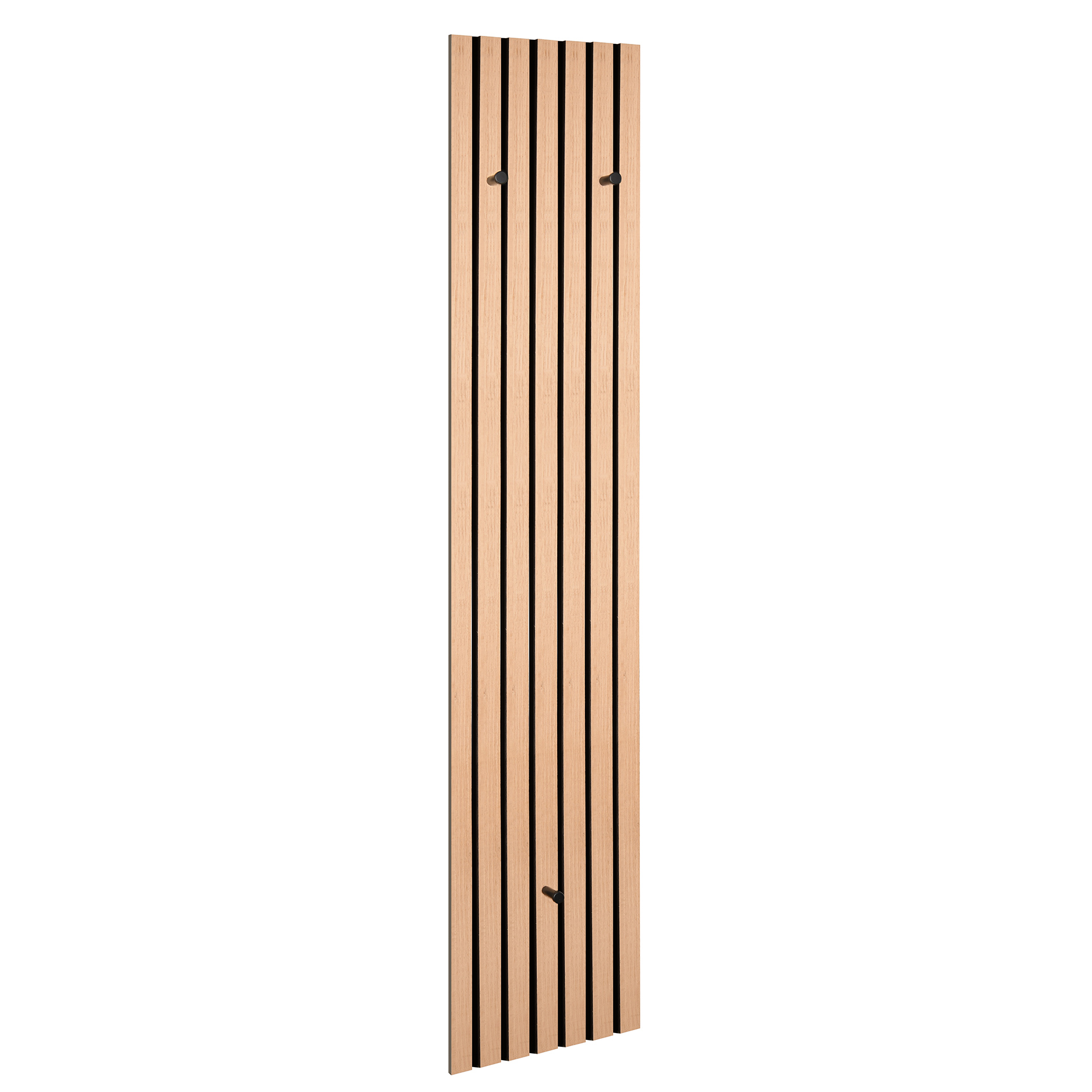 Garderobenpaneel - Artisan Eiche - schwarz - 25x160 cm