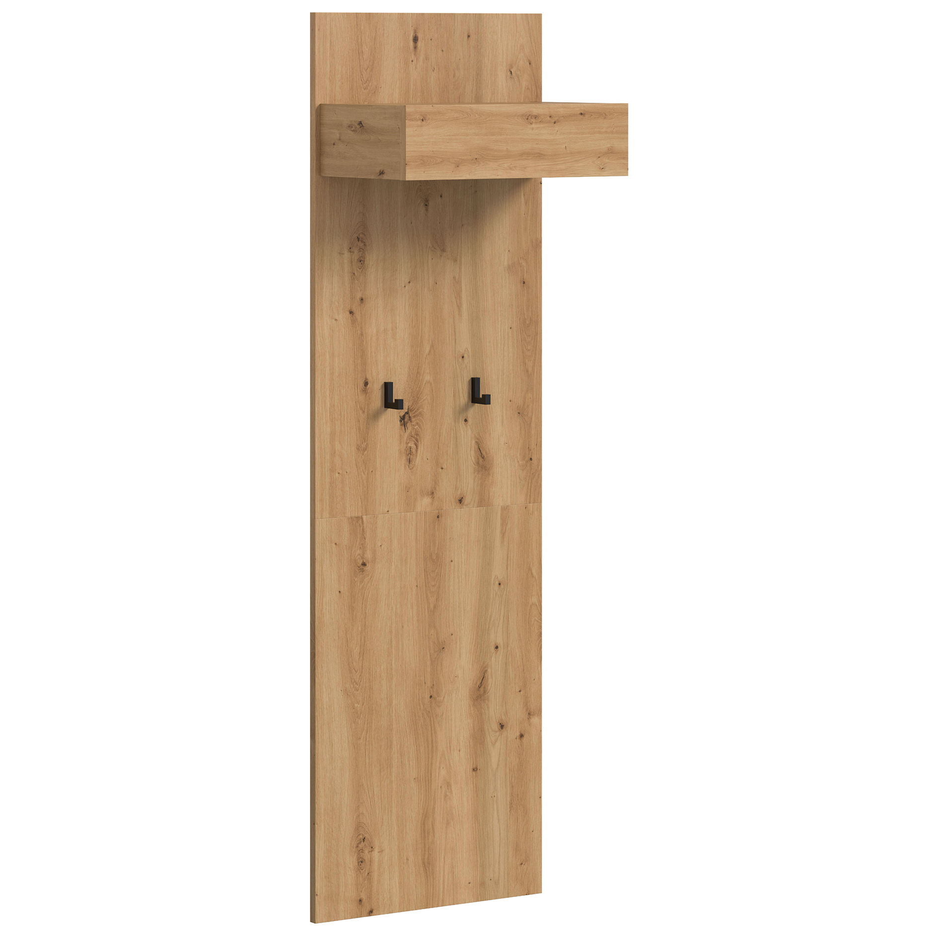 Garderobenpaneel DRIVE - Artisan Eiche - 2 Haken - 160 cm