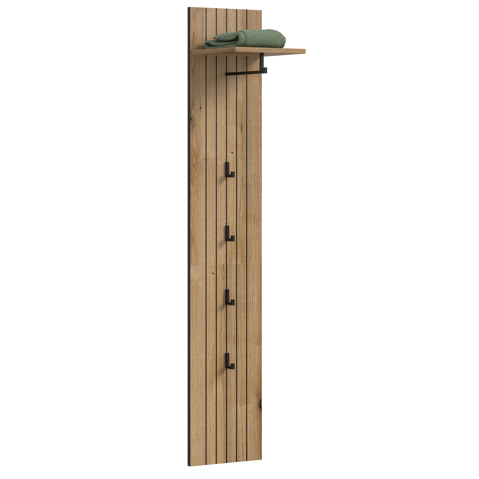Garderobenpaneel STATION - Evoke Oak - 31 cm breit