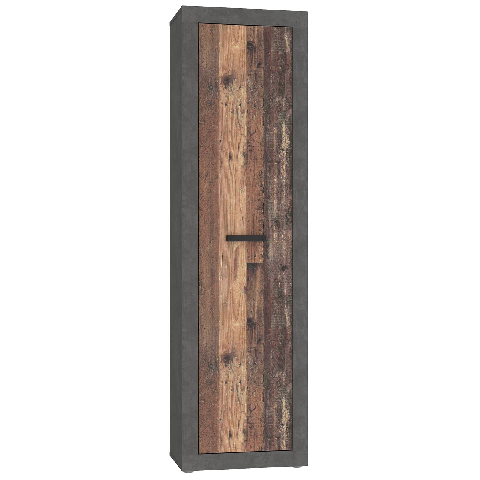 Garderobenschrank - Old Wood Vintage - Beton-Optik