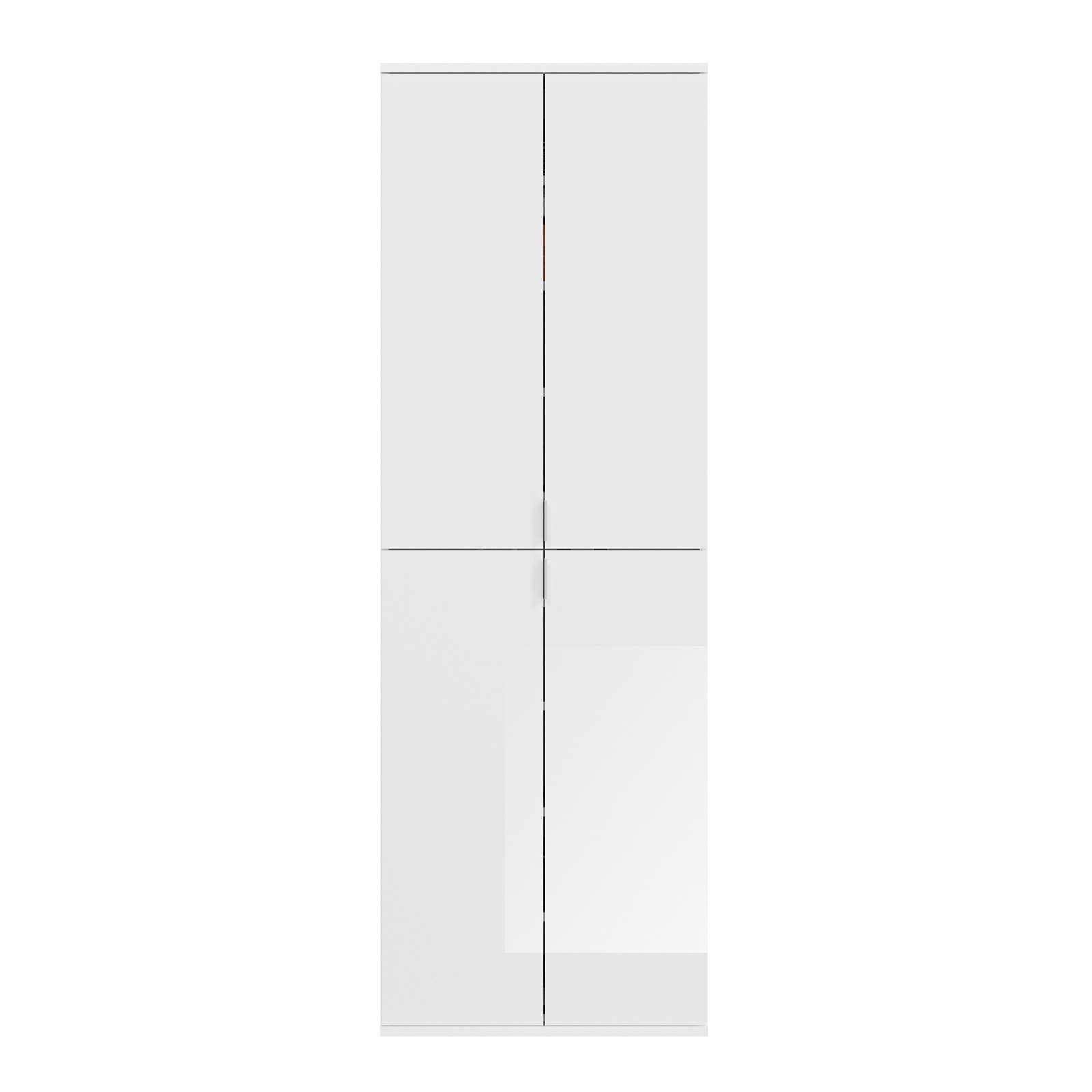 Garderobenschrank PROJEKT X - weiß Hochglanz - 63 cm breit