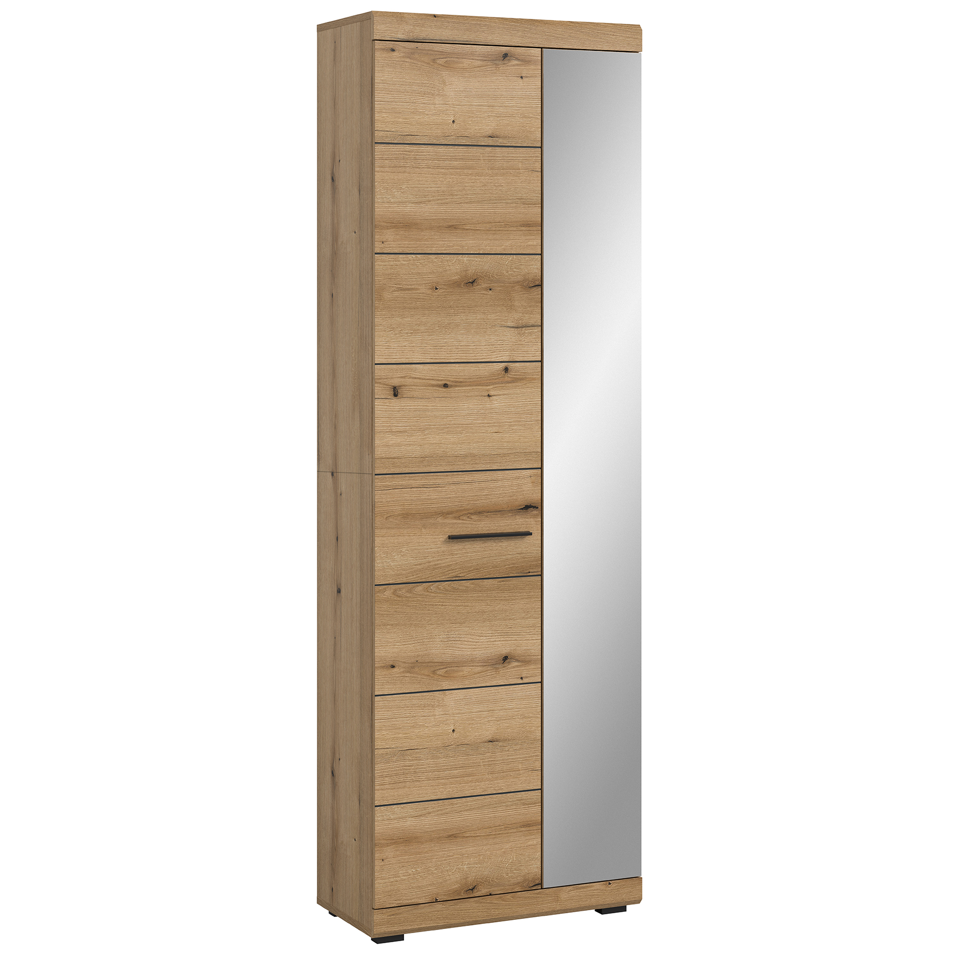 Garderobenschrank SCOUT - Evoke Eiche - mit Spiegel - 62 cm