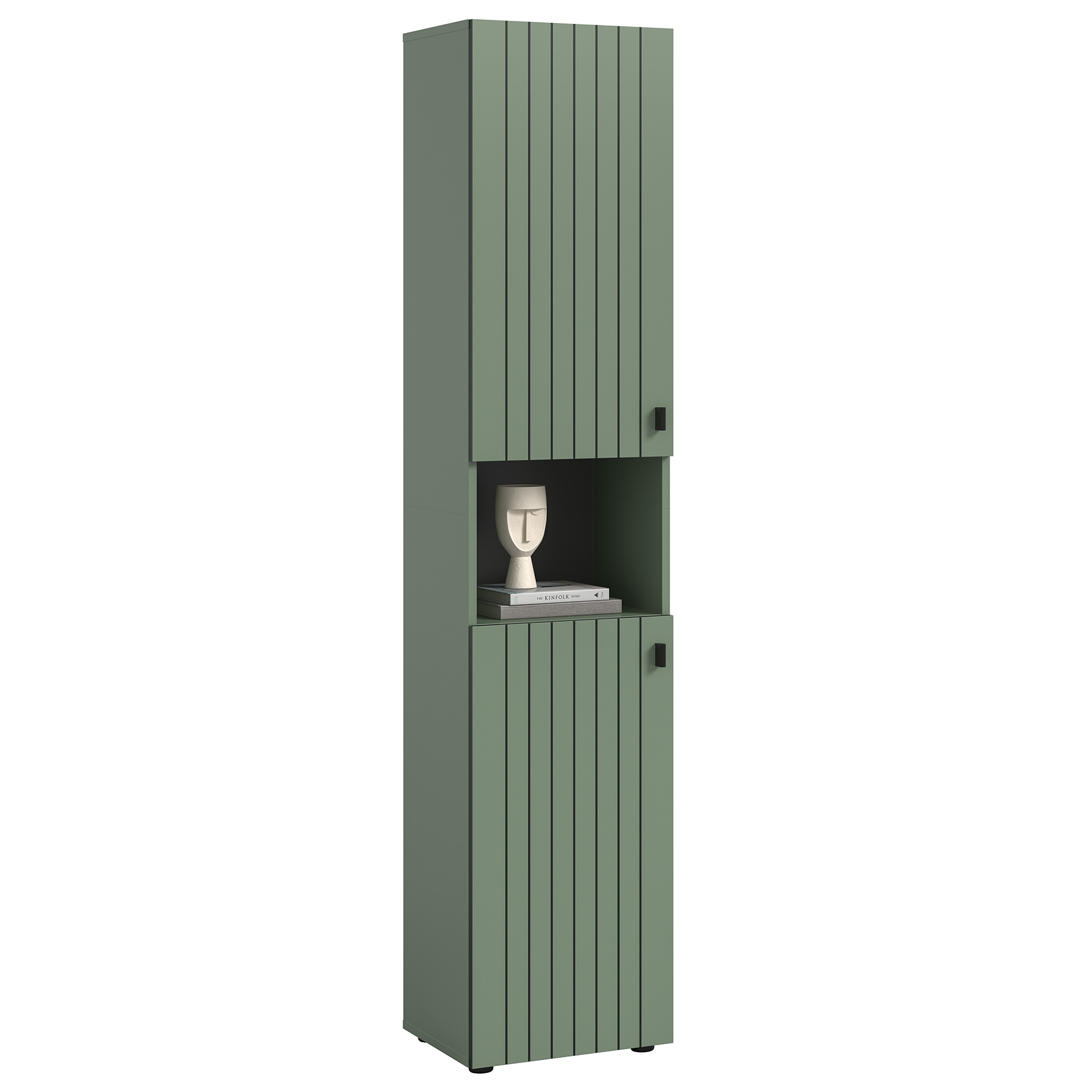 Garderobenschrank STATION - Smoke Green - 40 cm breit