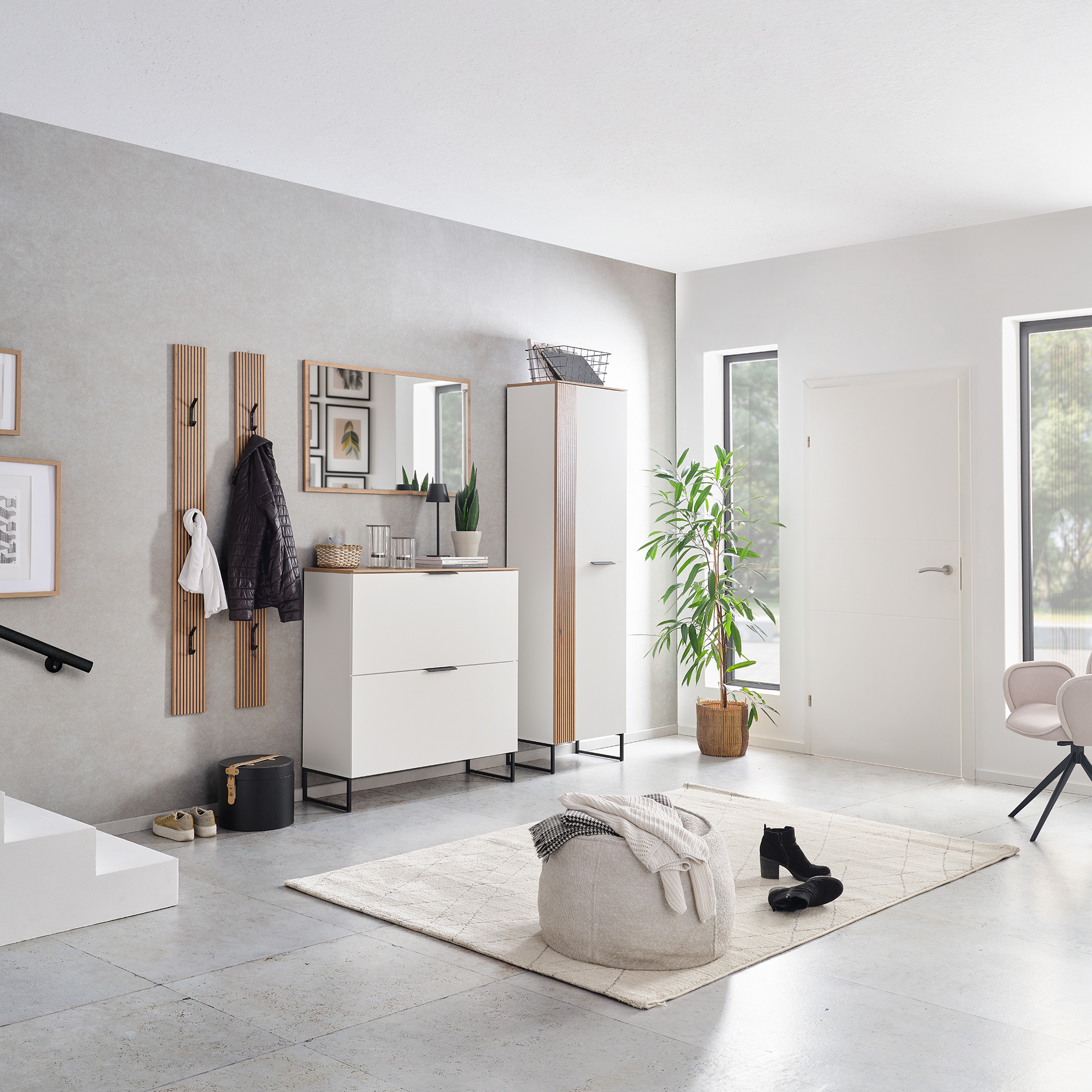 Garderobenspiegel - Coast Evoke Eiche - 100 cm breit