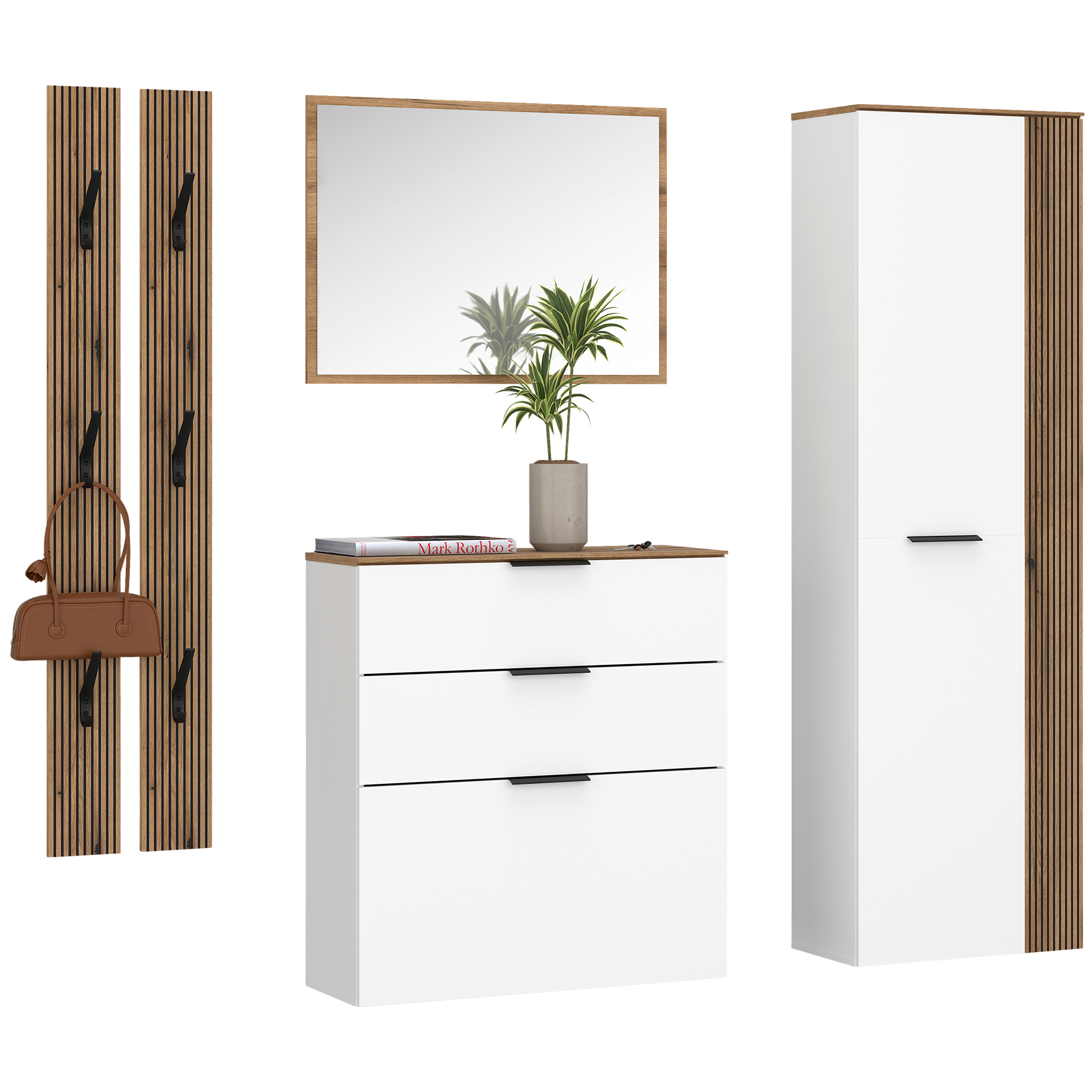 Garderobenspiegel - Coast Evoke Eiche - 80 cm breit