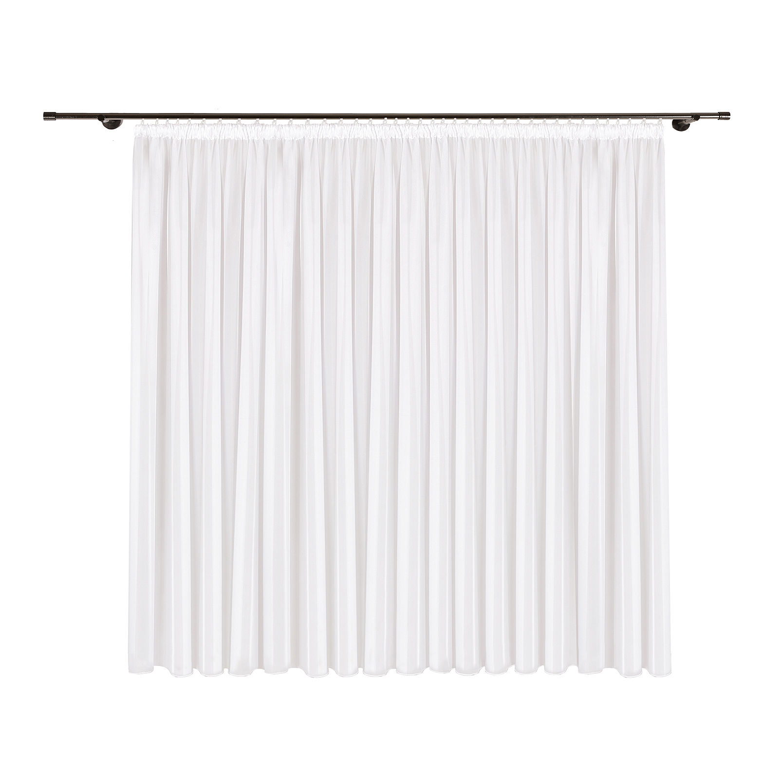 Gardine - weiß - 450x150 cm