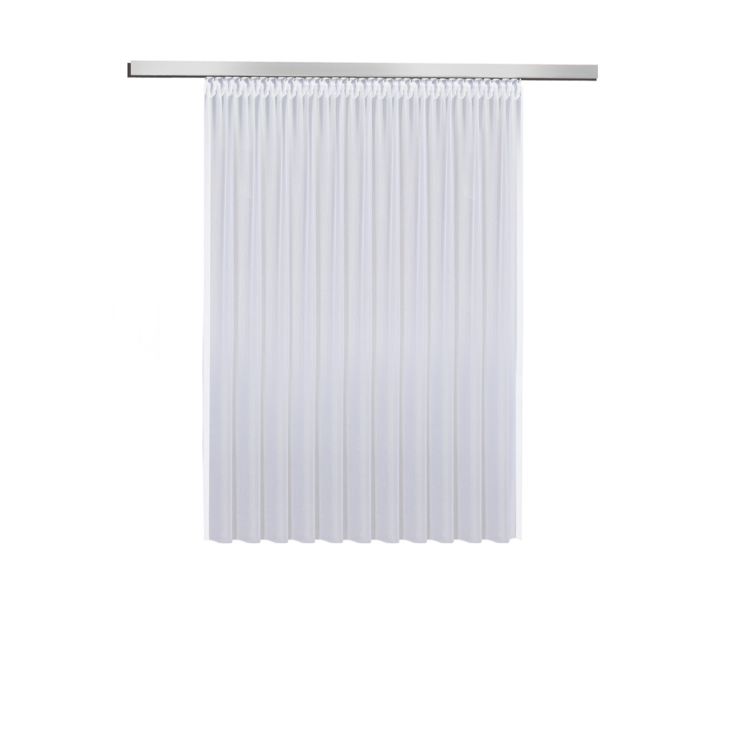 Gardine - weiß - 450x150 cm