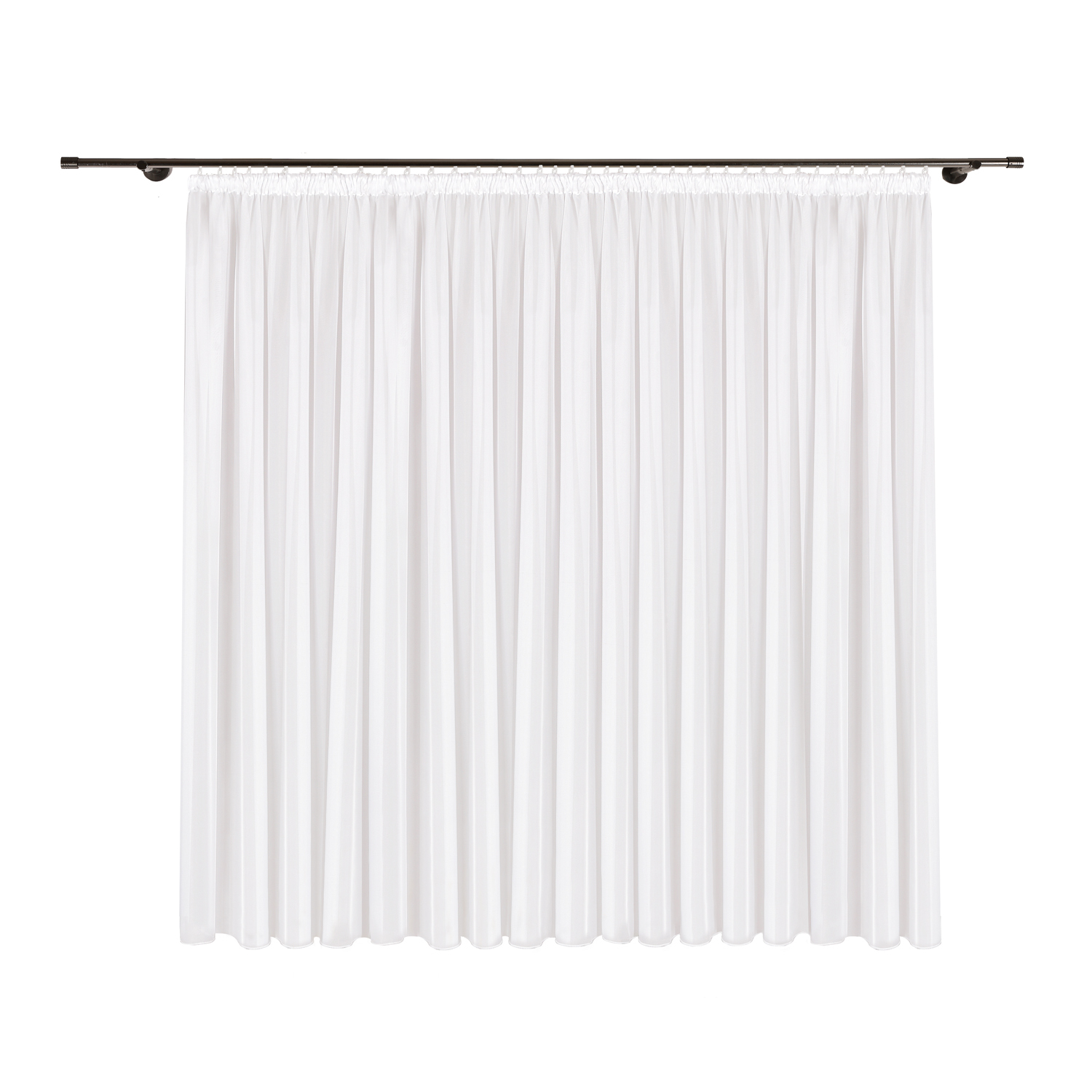 Gardine - weiß - transparent - 450x180cm