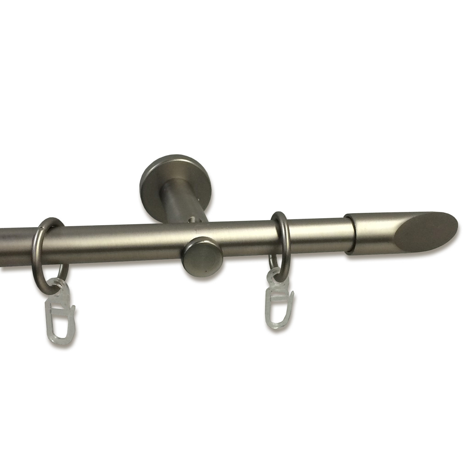 Gardinenstange - Edelstahloptik - 160 cm