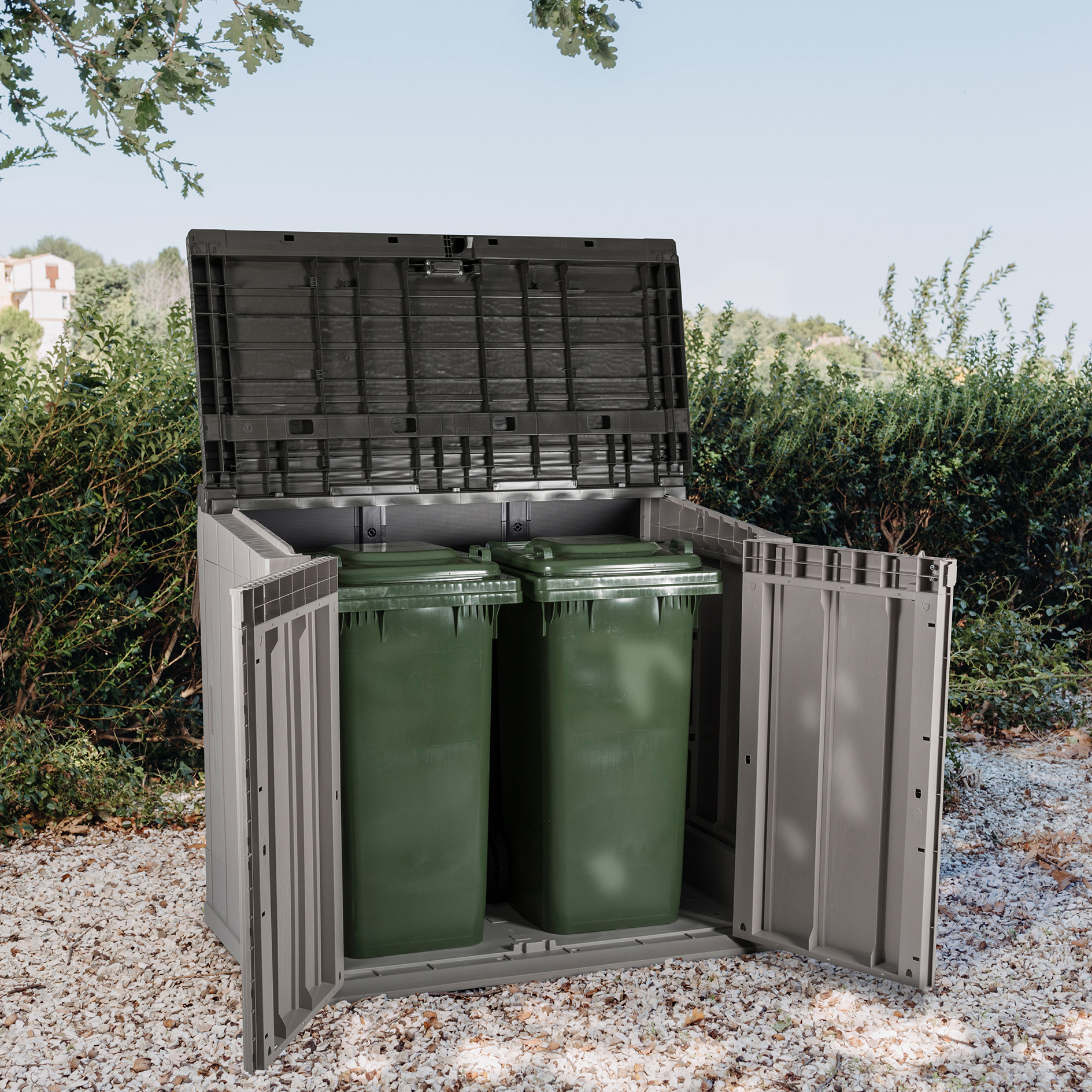 Garten-Gerätebox - anthrazit-grau - 842 Liter