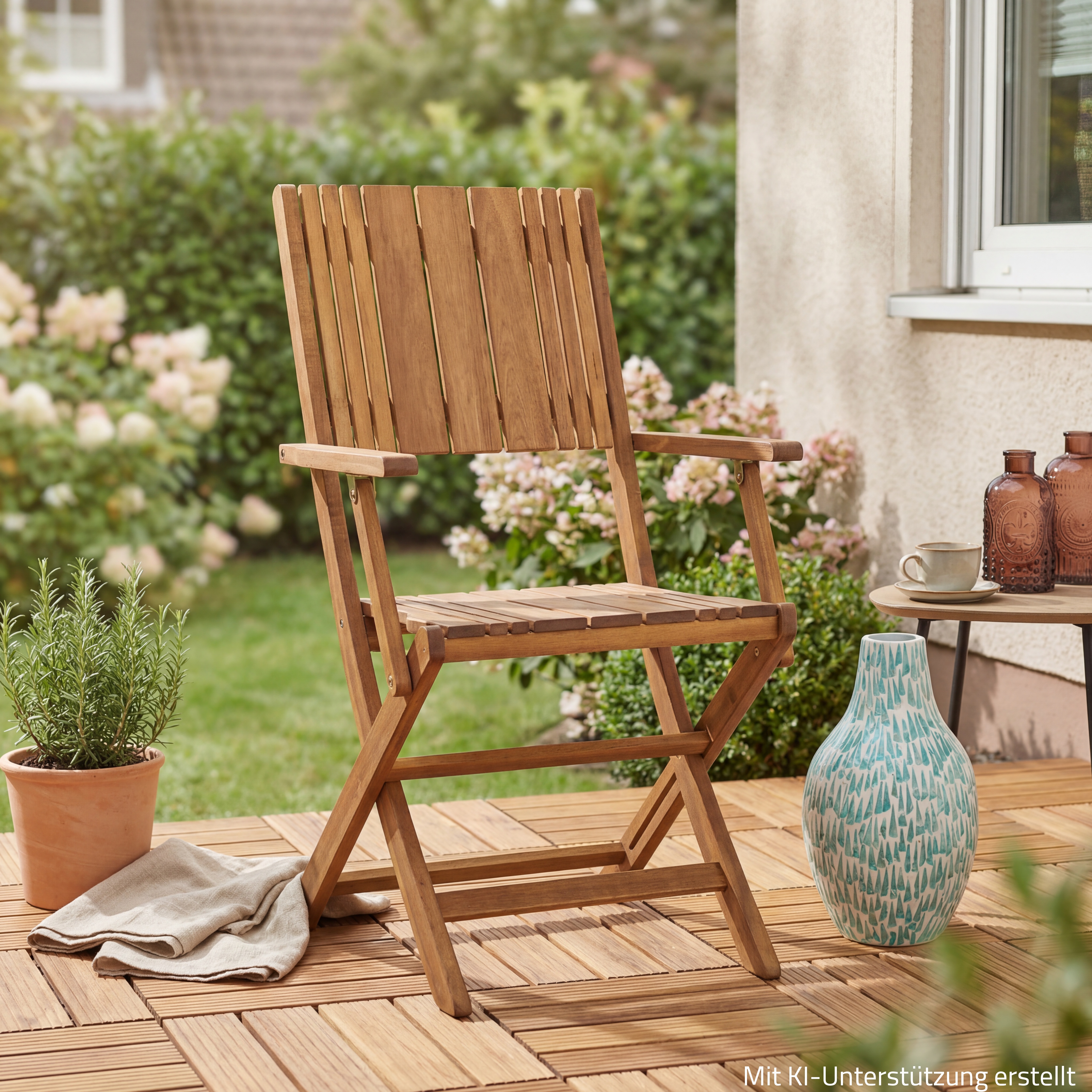Garten-Sessel FALUN - Akazie massiv - klappbar