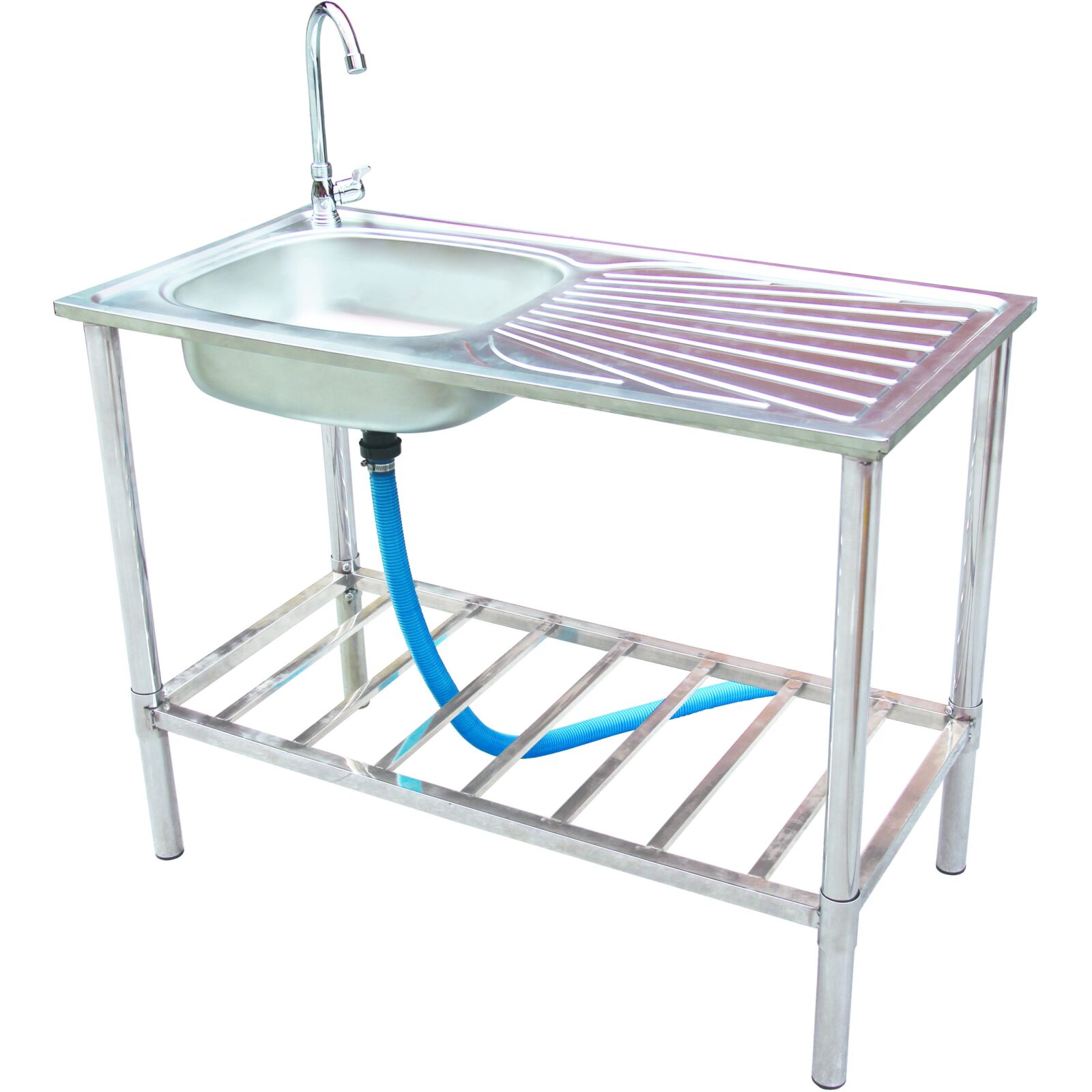 Garten-Waschtisch - silber - Edelstahl