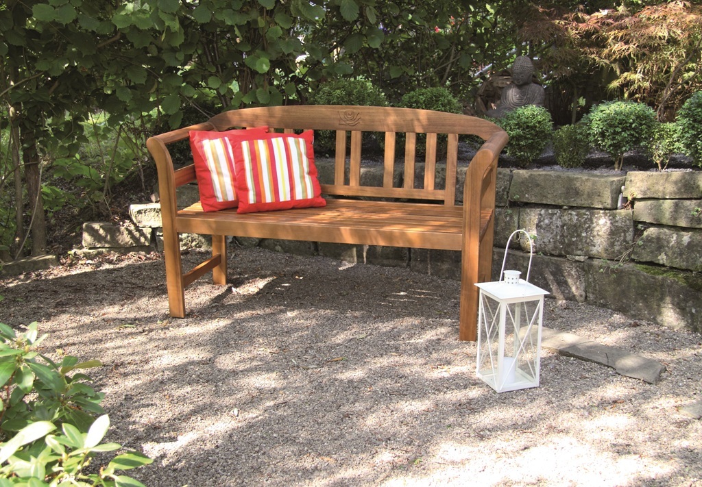 Gartenbank - Akazie - massiv - 130 cm