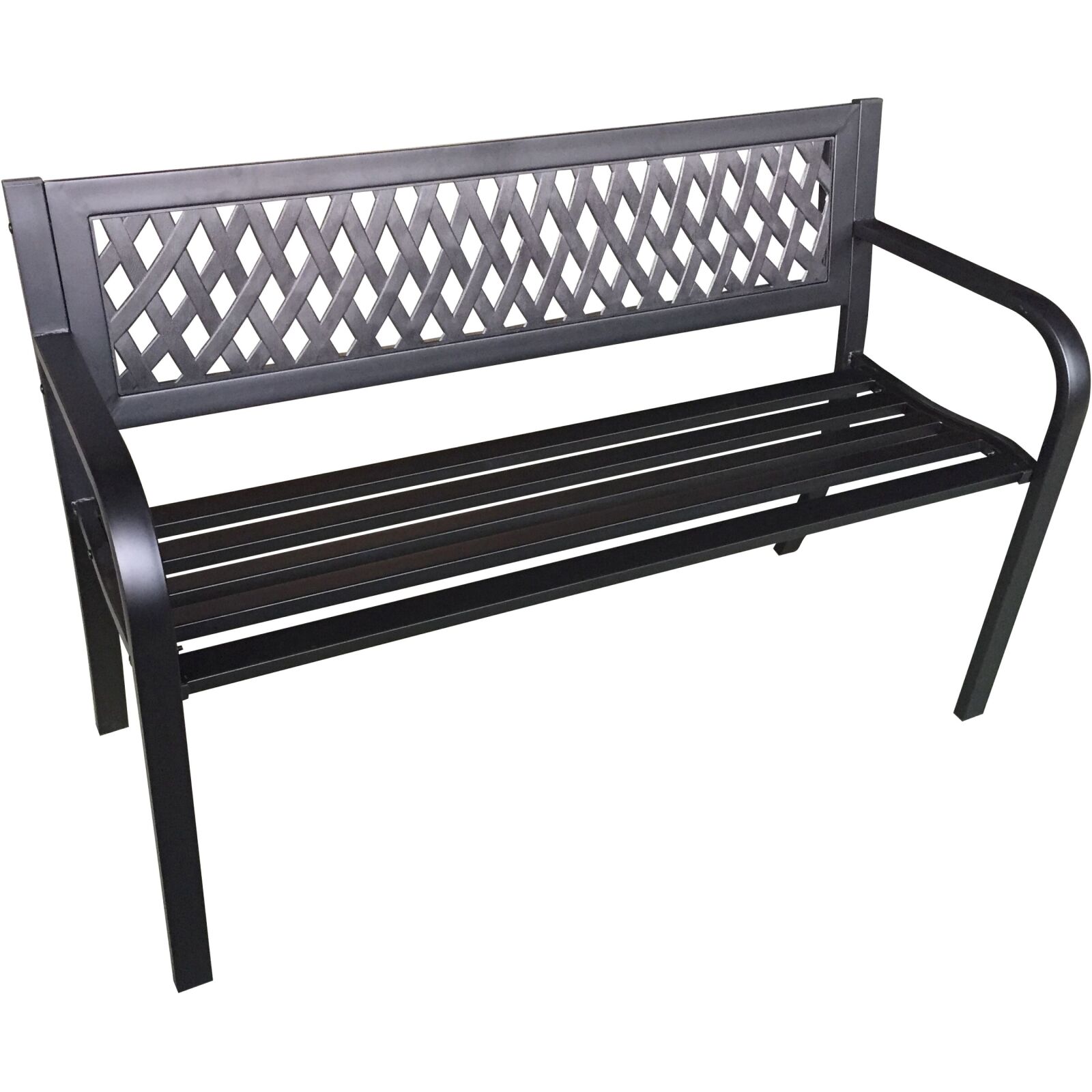 Gartenbank ASKJA - schwarz - 119 cm breit